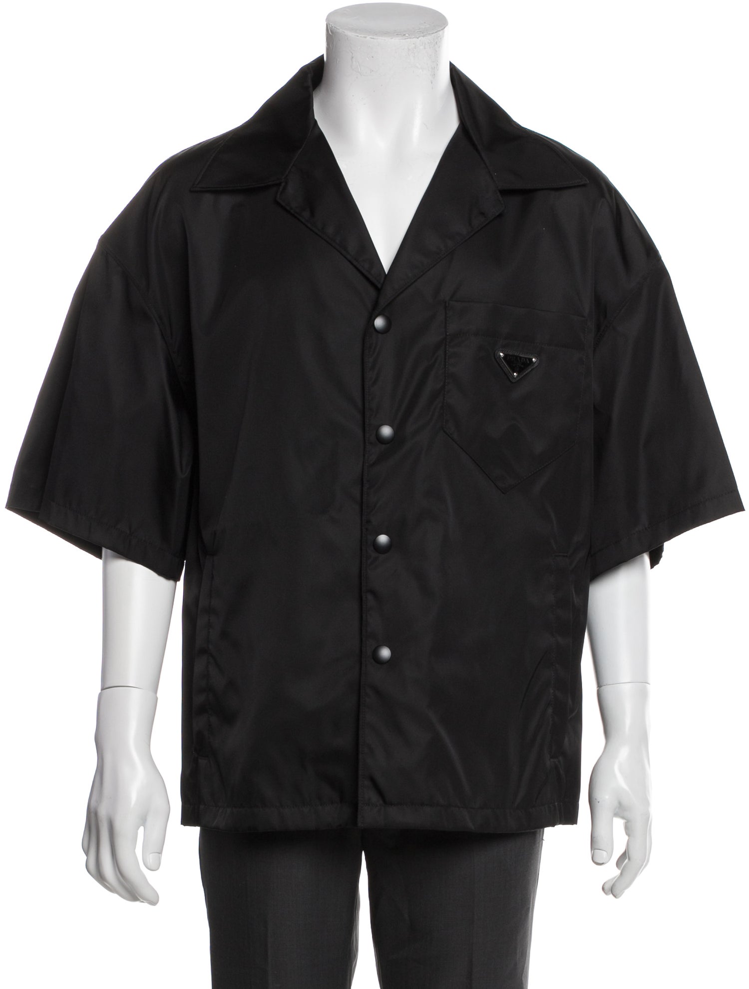 Prada 2024 Enameled Metal Triangle Shirt