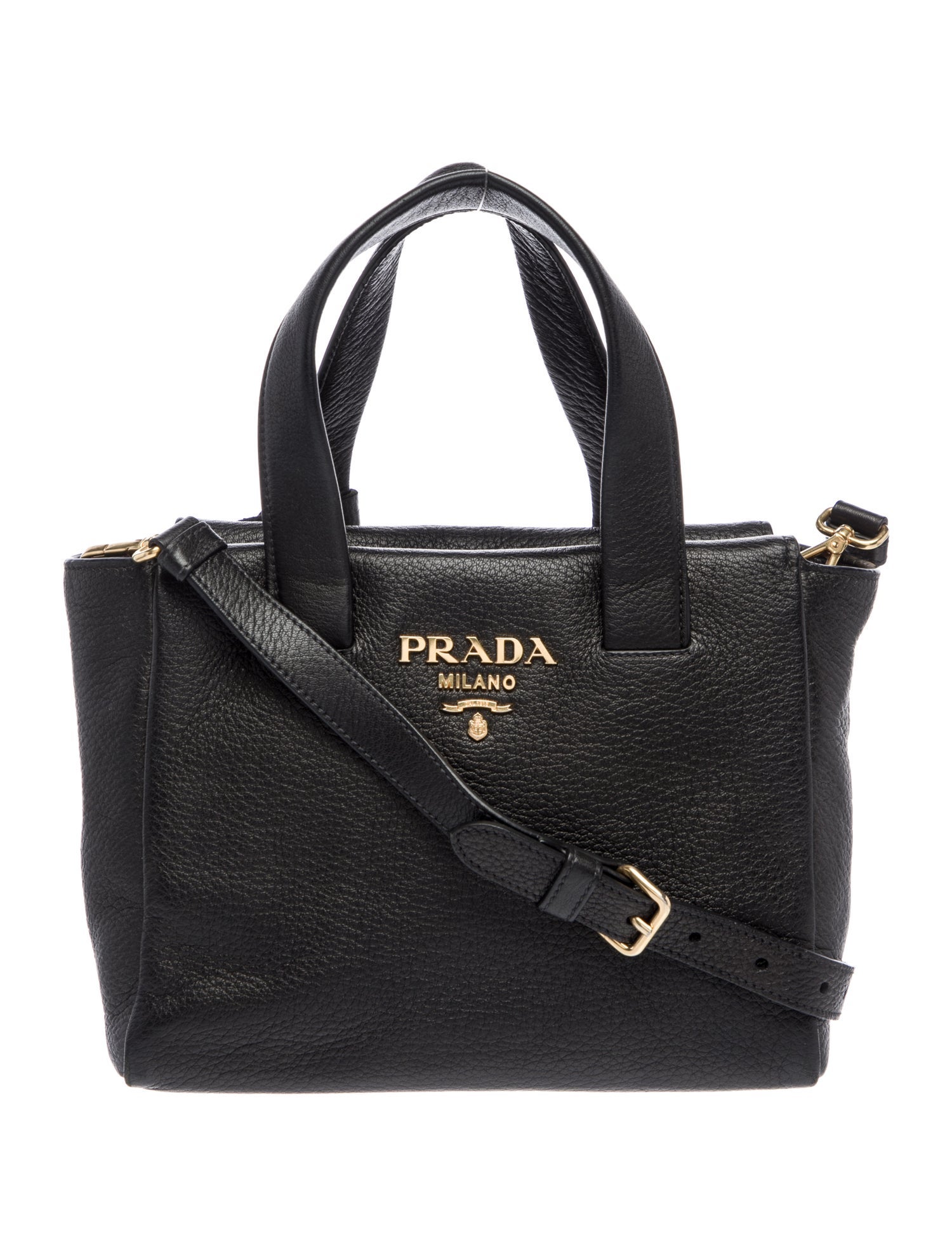 Prada Vitello Daino Leather Top Handle Bag