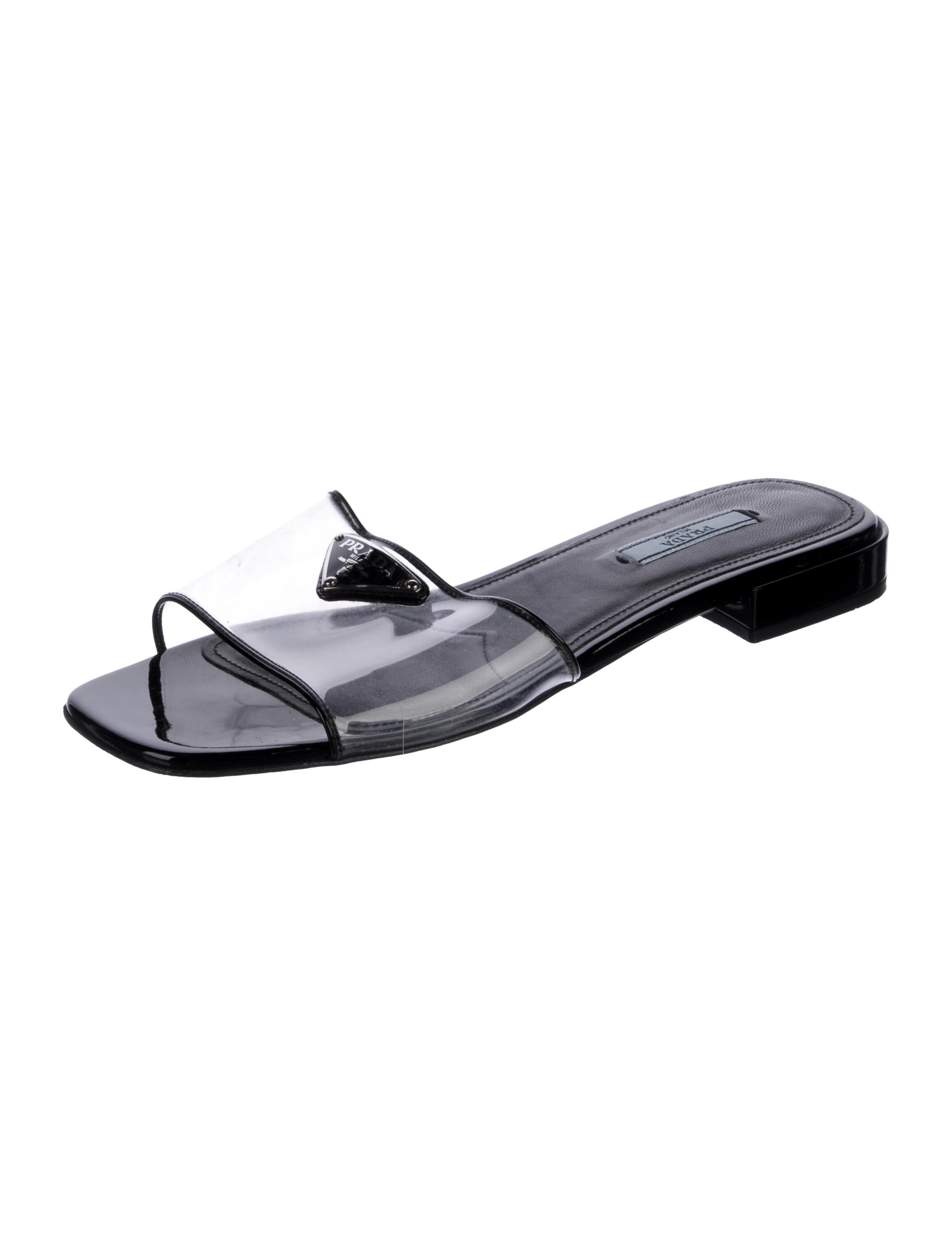 Prada Leather Slides