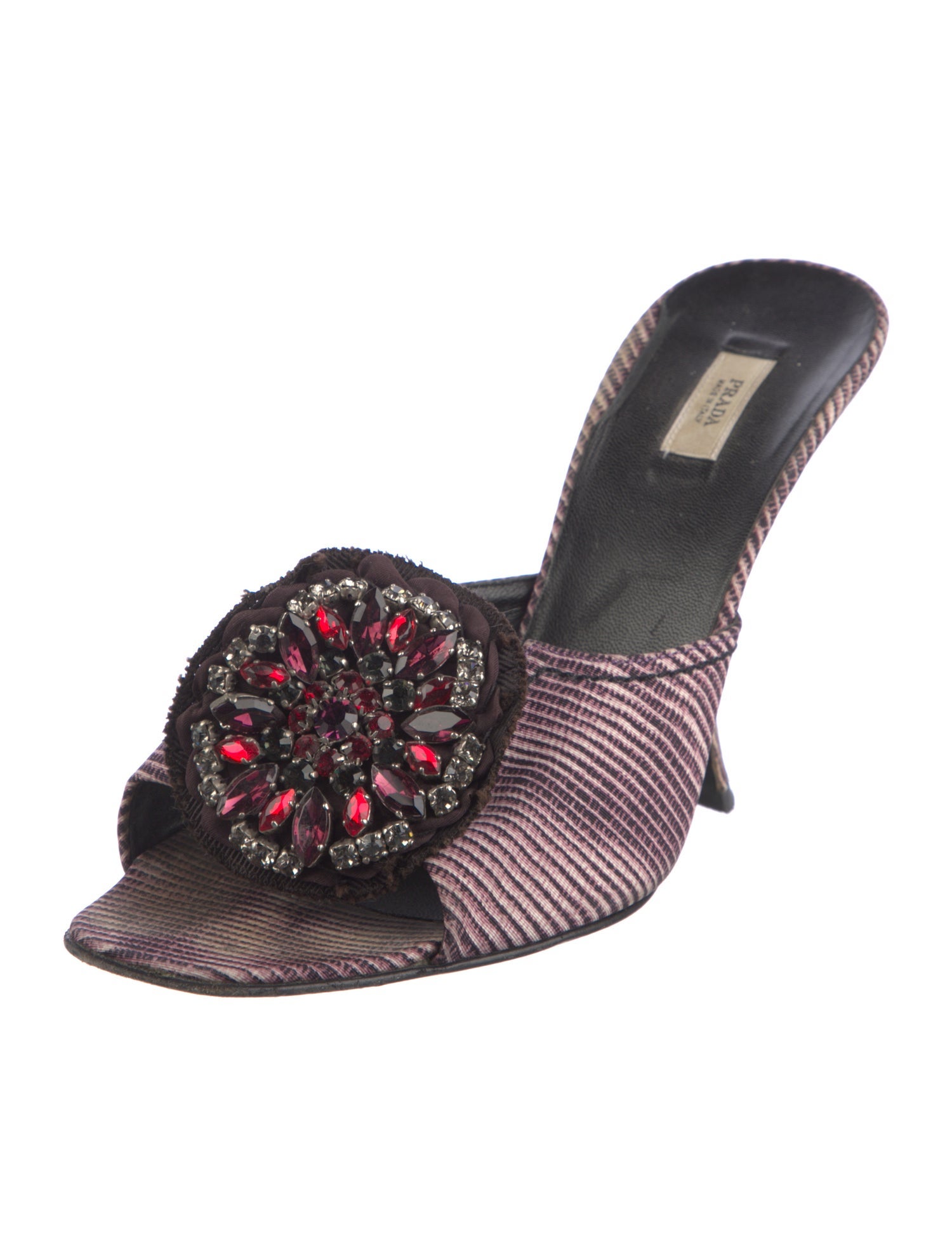 Prada Vintage Printed Slides