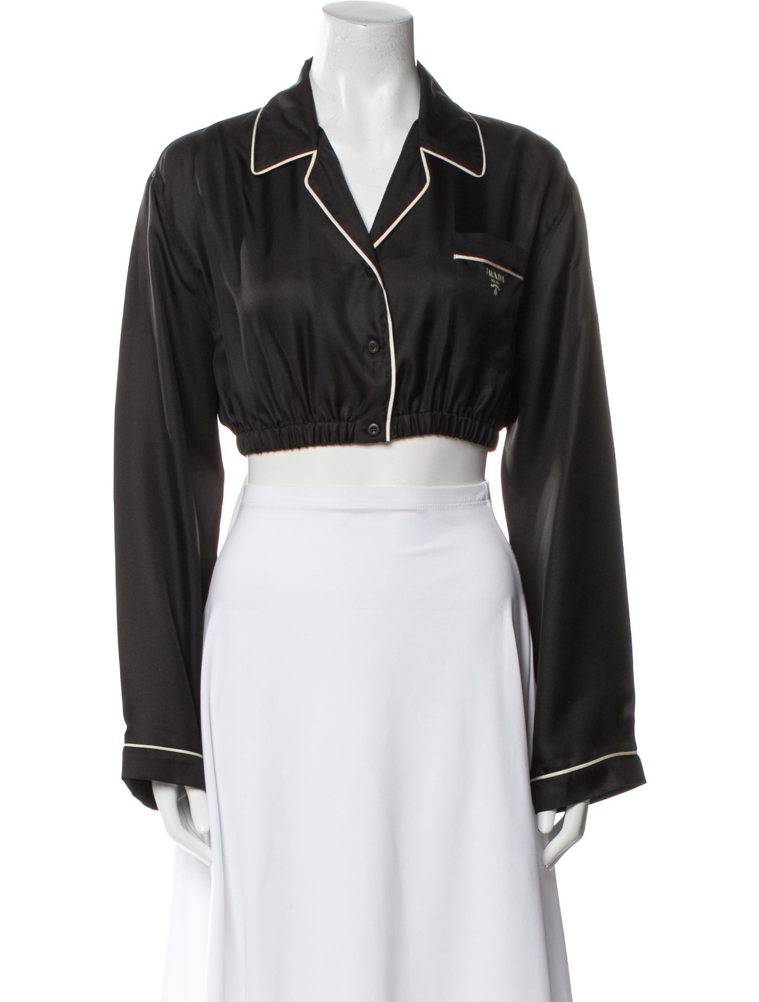 Prada 2022 Silk Crop Top