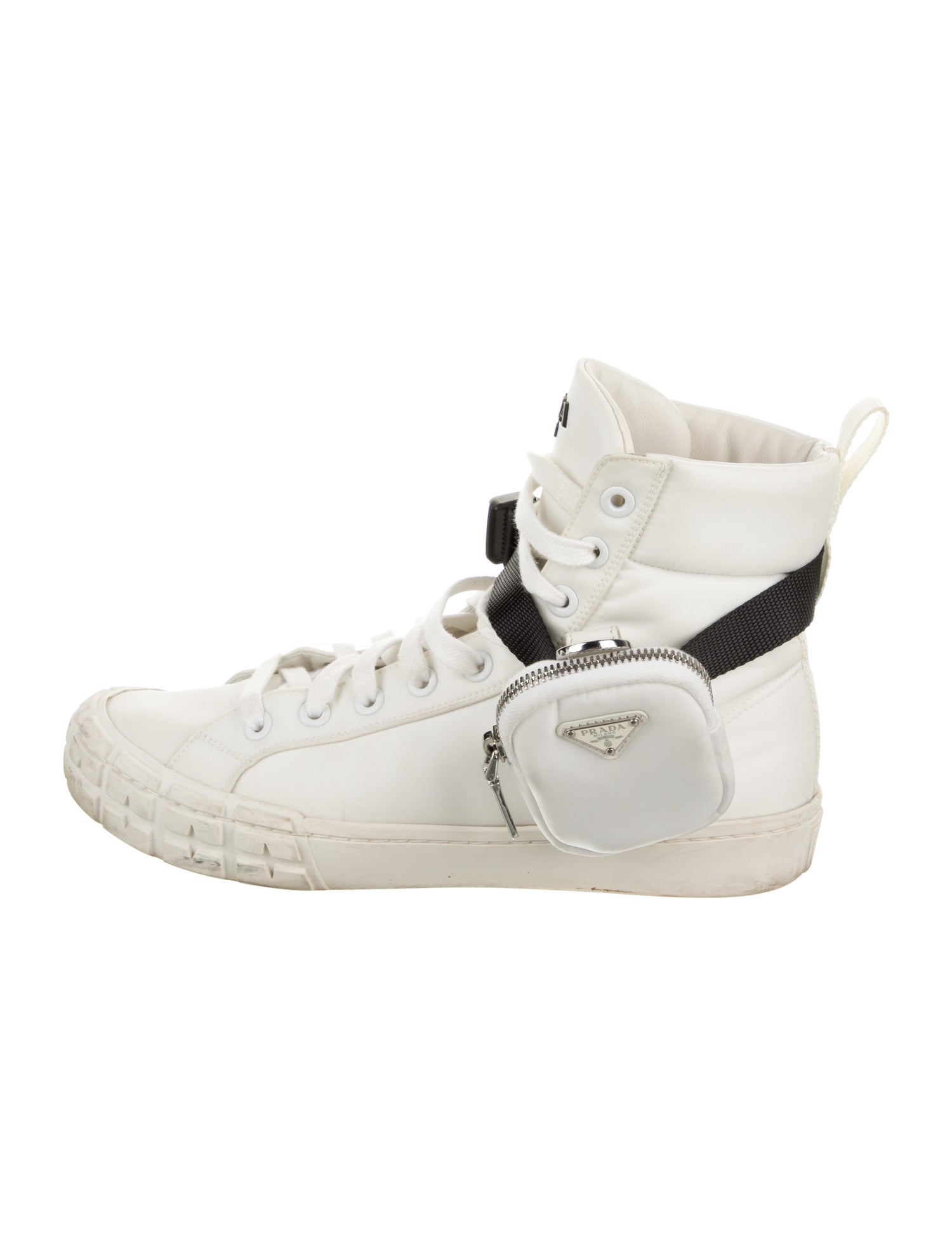 Prada Tessuto Nylon Nylon Wedge Sneakers