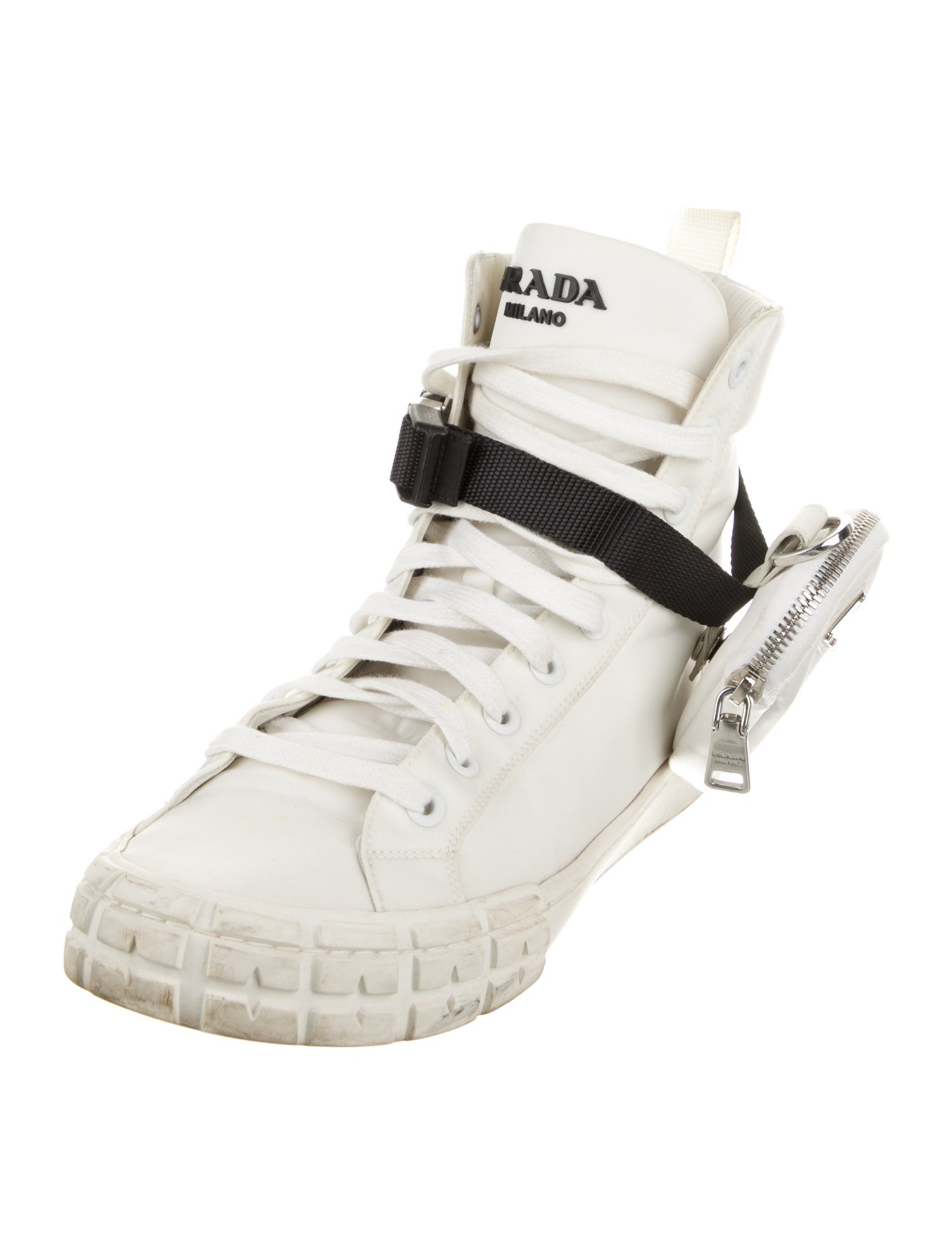 Prada Tessuto Nylon Nylon Wedge Sneakers