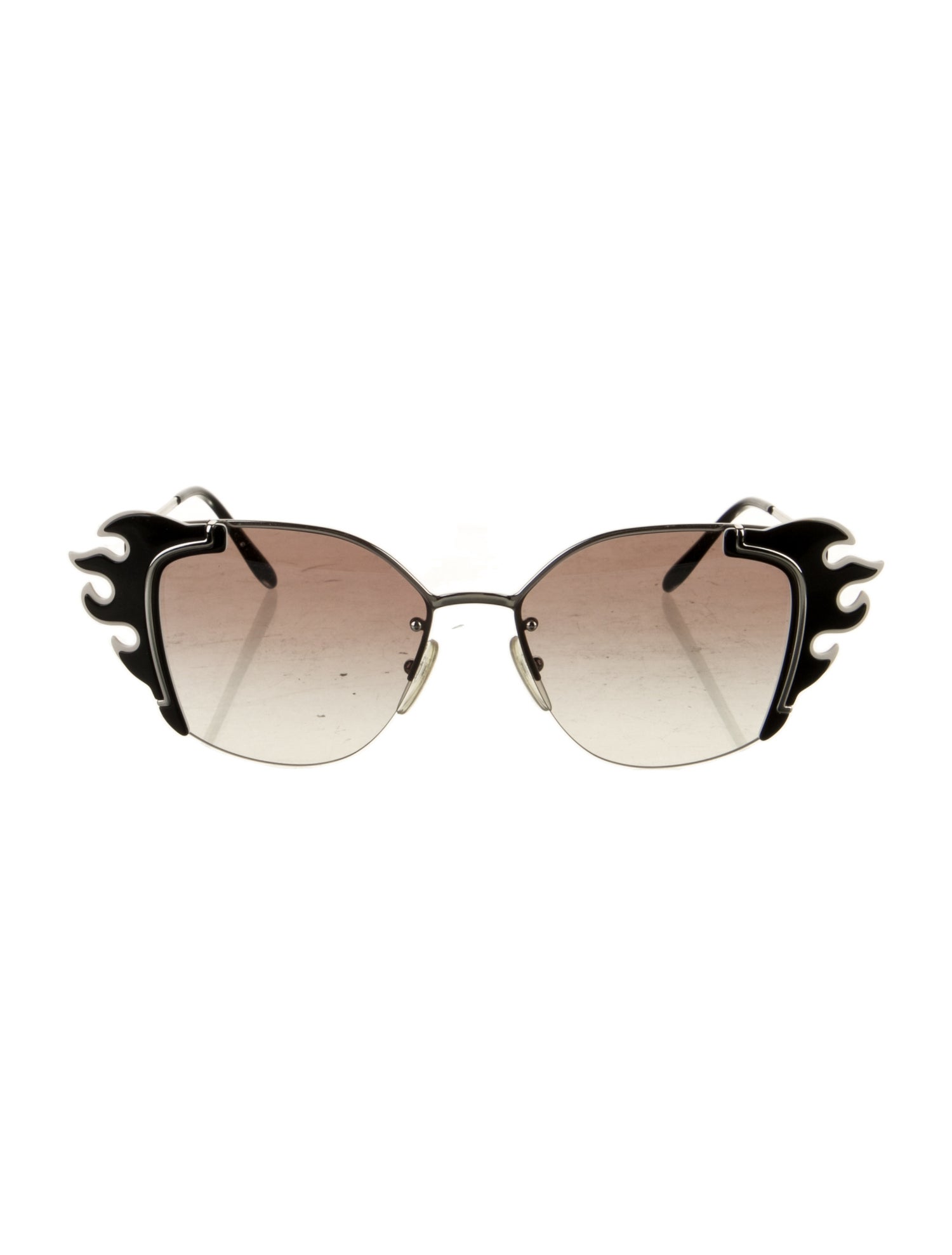 Prada Round Gradient Sunglasses