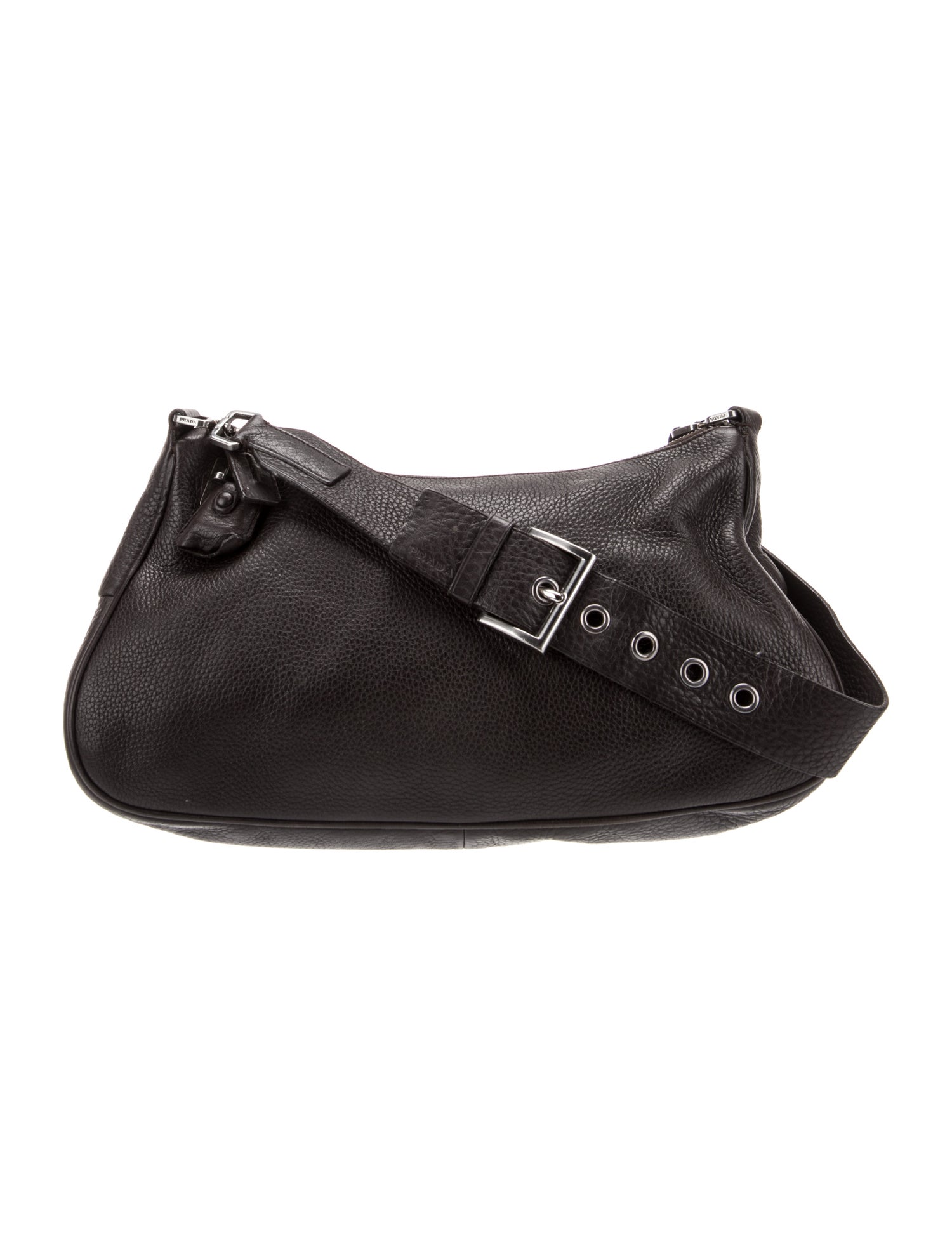 Prada Cervo Leather Shoulder Bag