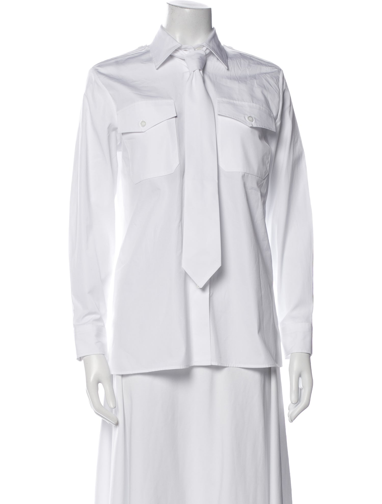 Prada 2024 Long Sleeve Button-Up Top w/ Tags