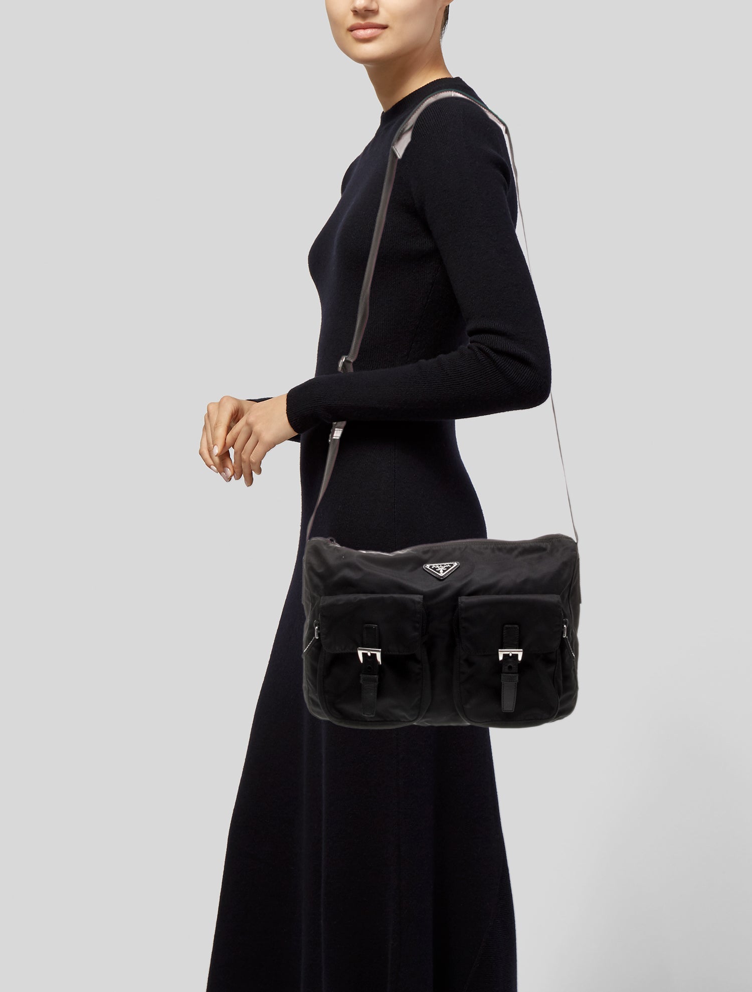 Prada Tessuto Nylon Messenger Bag