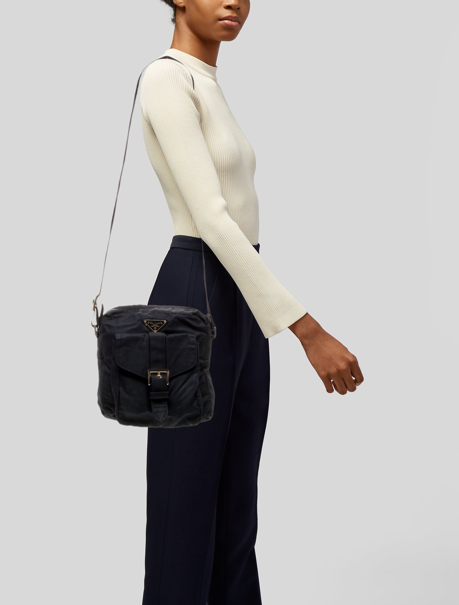 Prada Tessuto Nylon Messenger Bag