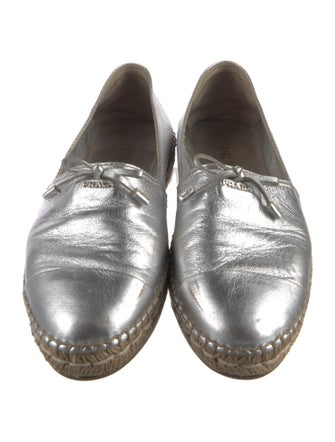 Prada Leather Espadrilles