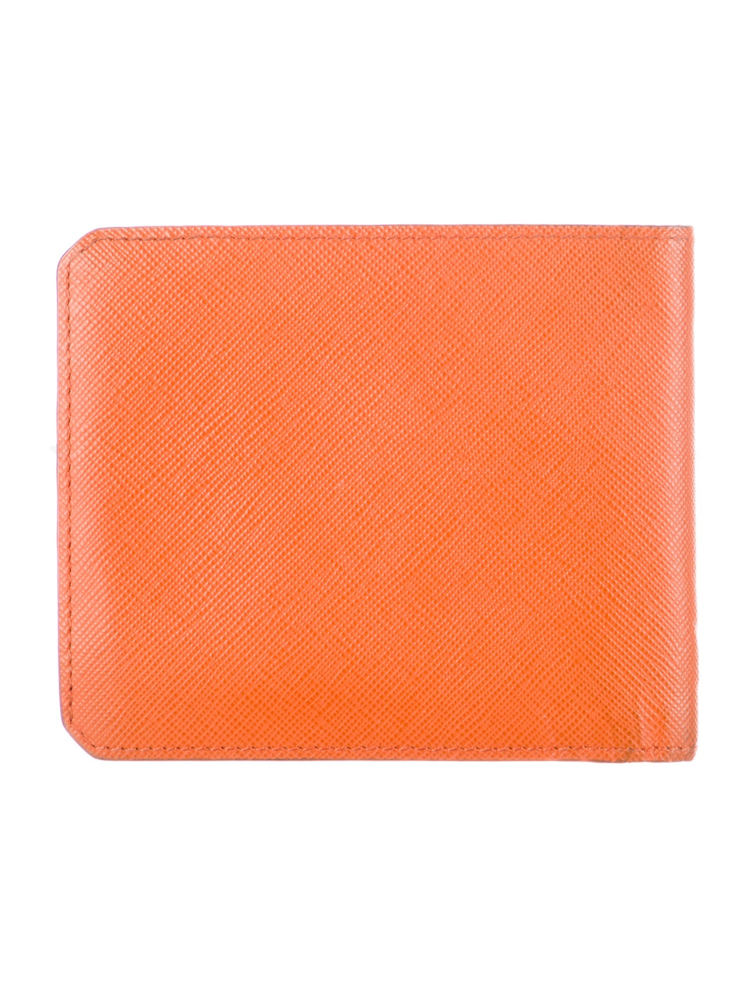 Prada Saffiano Metal Leather Bifold Wallet