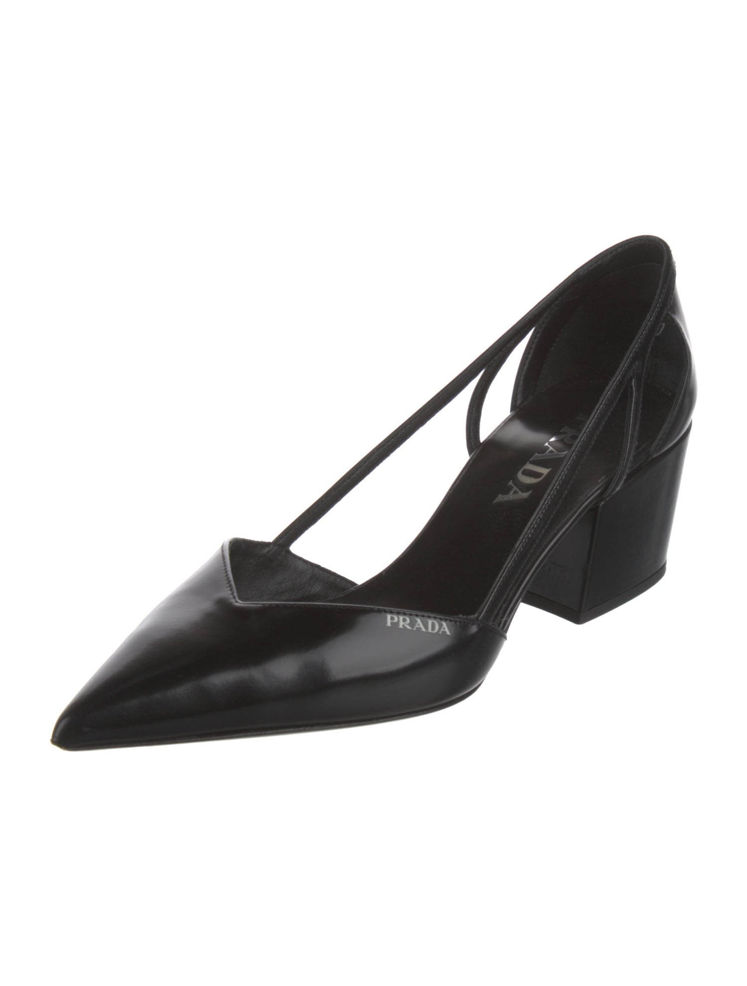 Prada Patent Leather D'Orsay Pumps