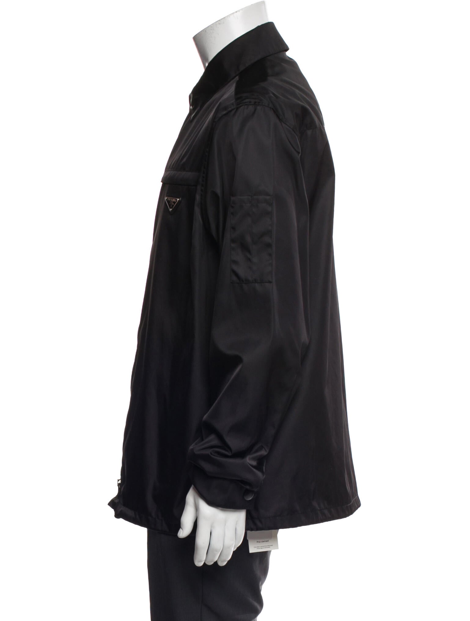 Prada 2020 Enameled Metal Triangle Windbreaker