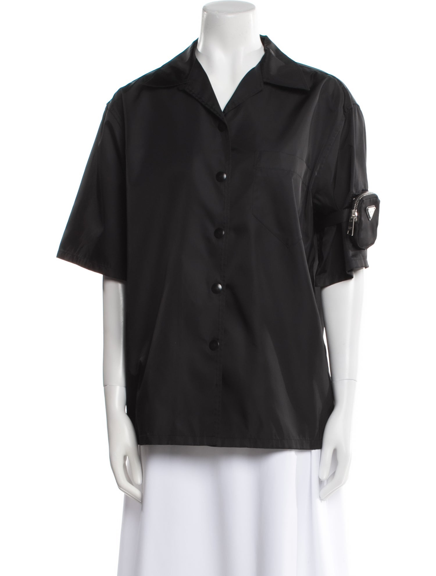 Prada 2021 Re-Nylon Button-Up Top