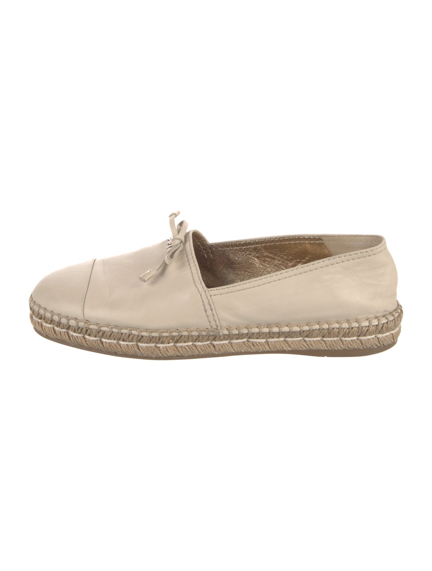 Prada Leather Espadrilles