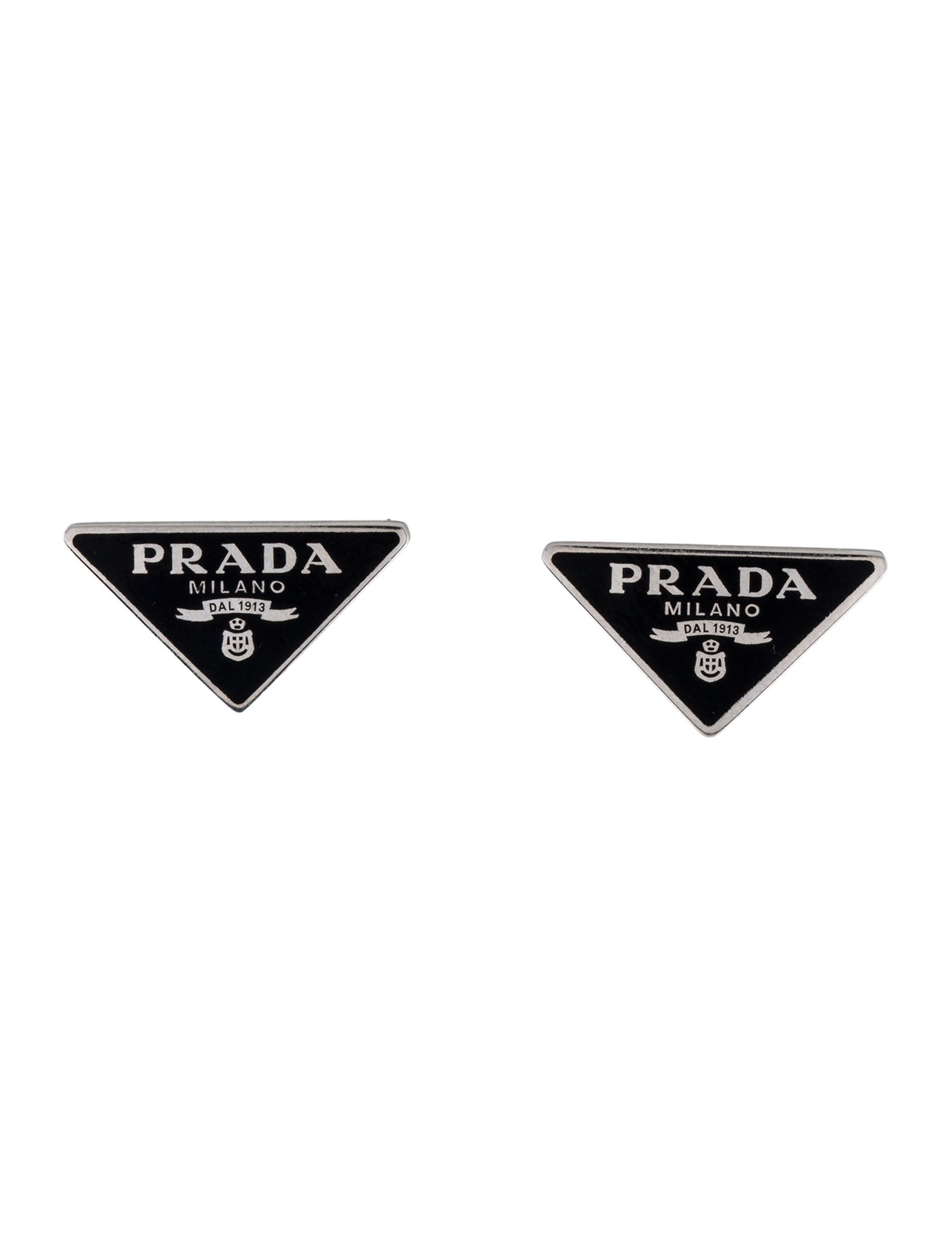 Prada Enamel Stud Earrings