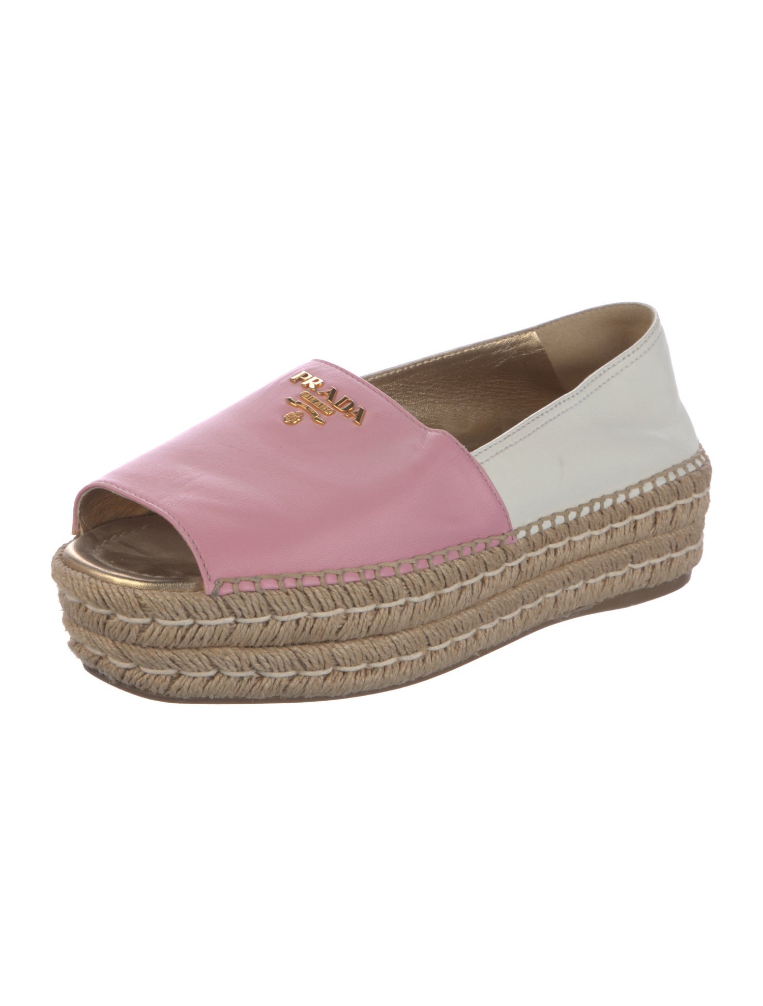 Prada Leather Espadrilles