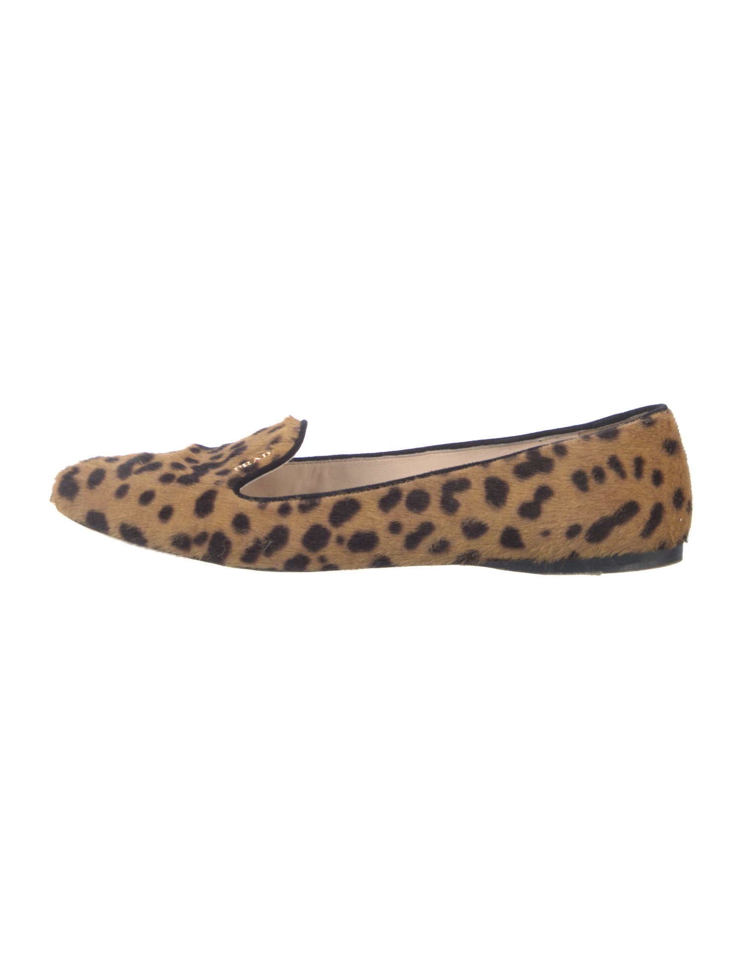 Prada Ponyhair Animal Print Loafers