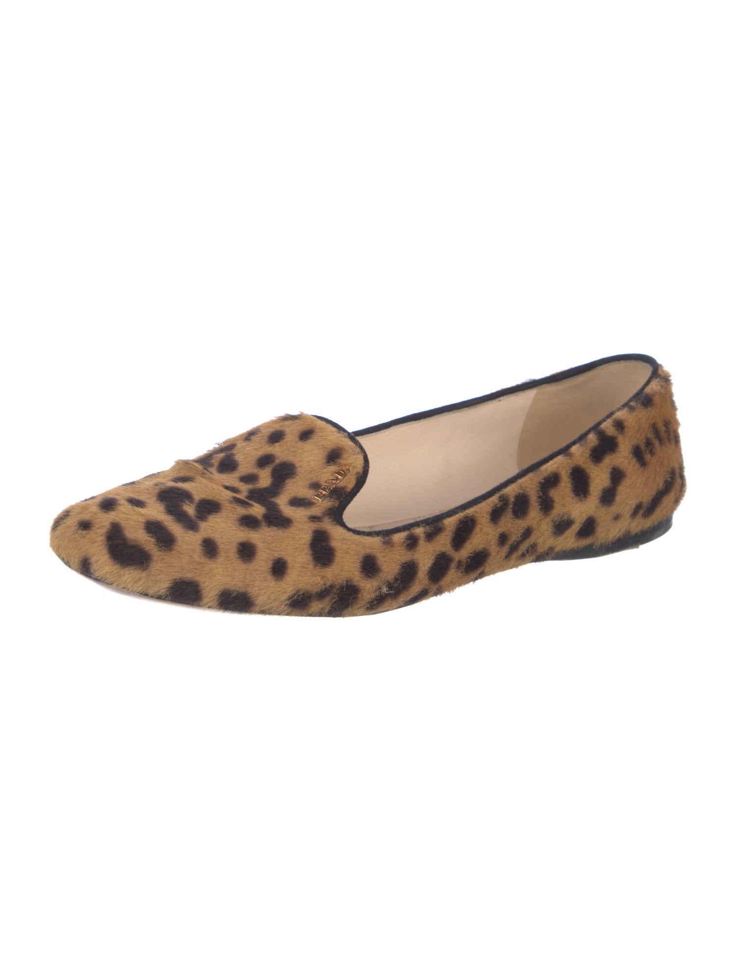 Prada Ponyhair Animal Print Loafers