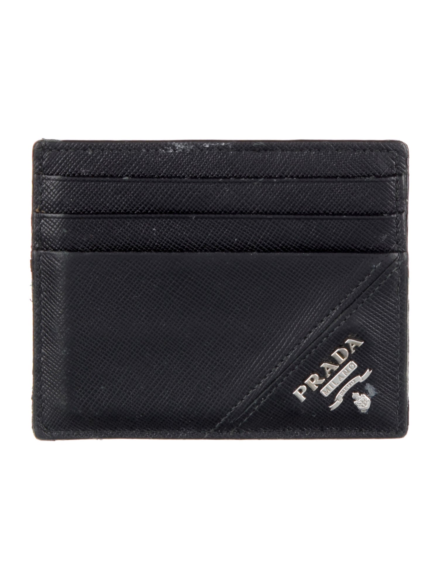 Prada Saffiano Metal Leather Card Holder