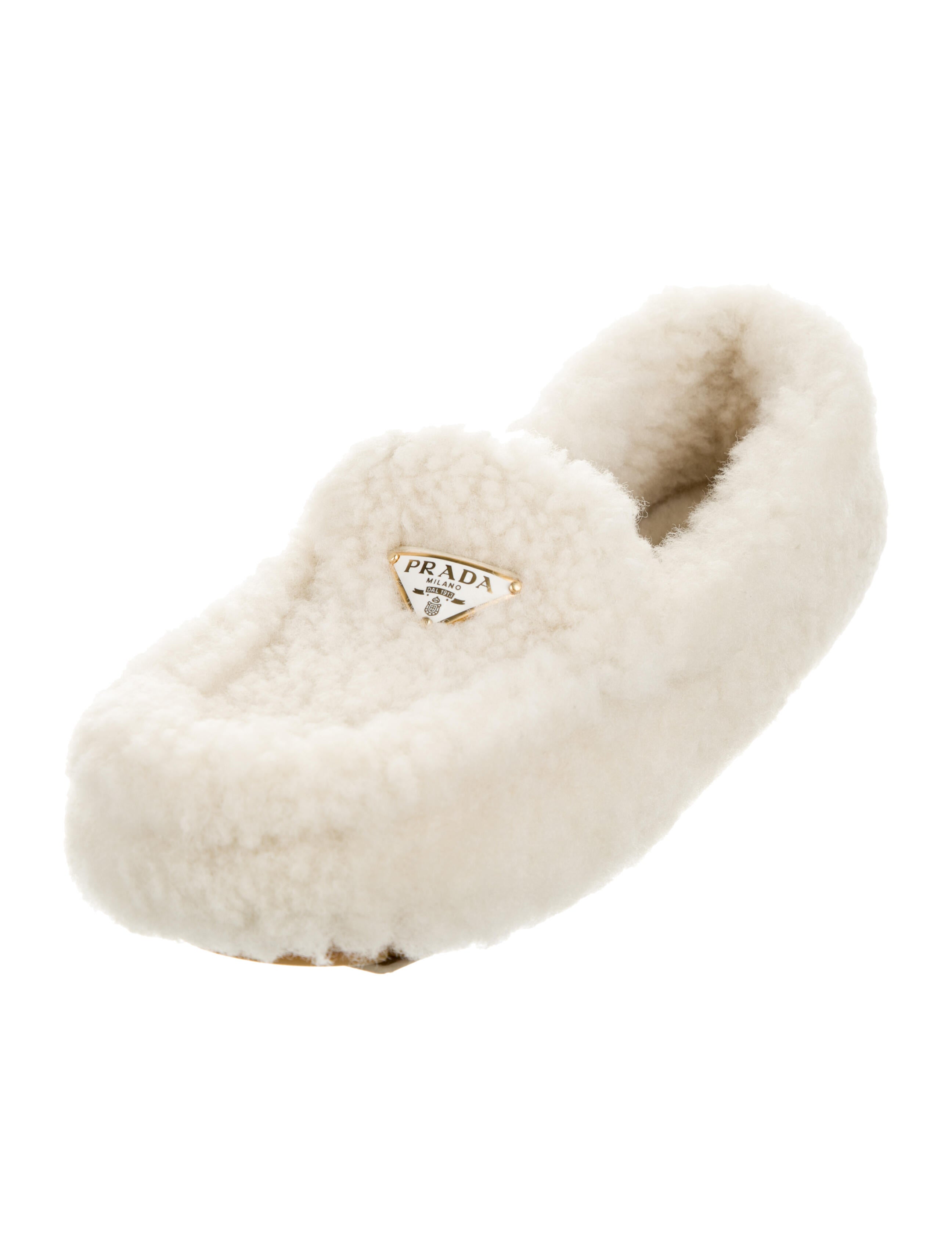 Prada Shearling Flats