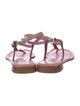 Prada Patent Leather T-Strap Sandals