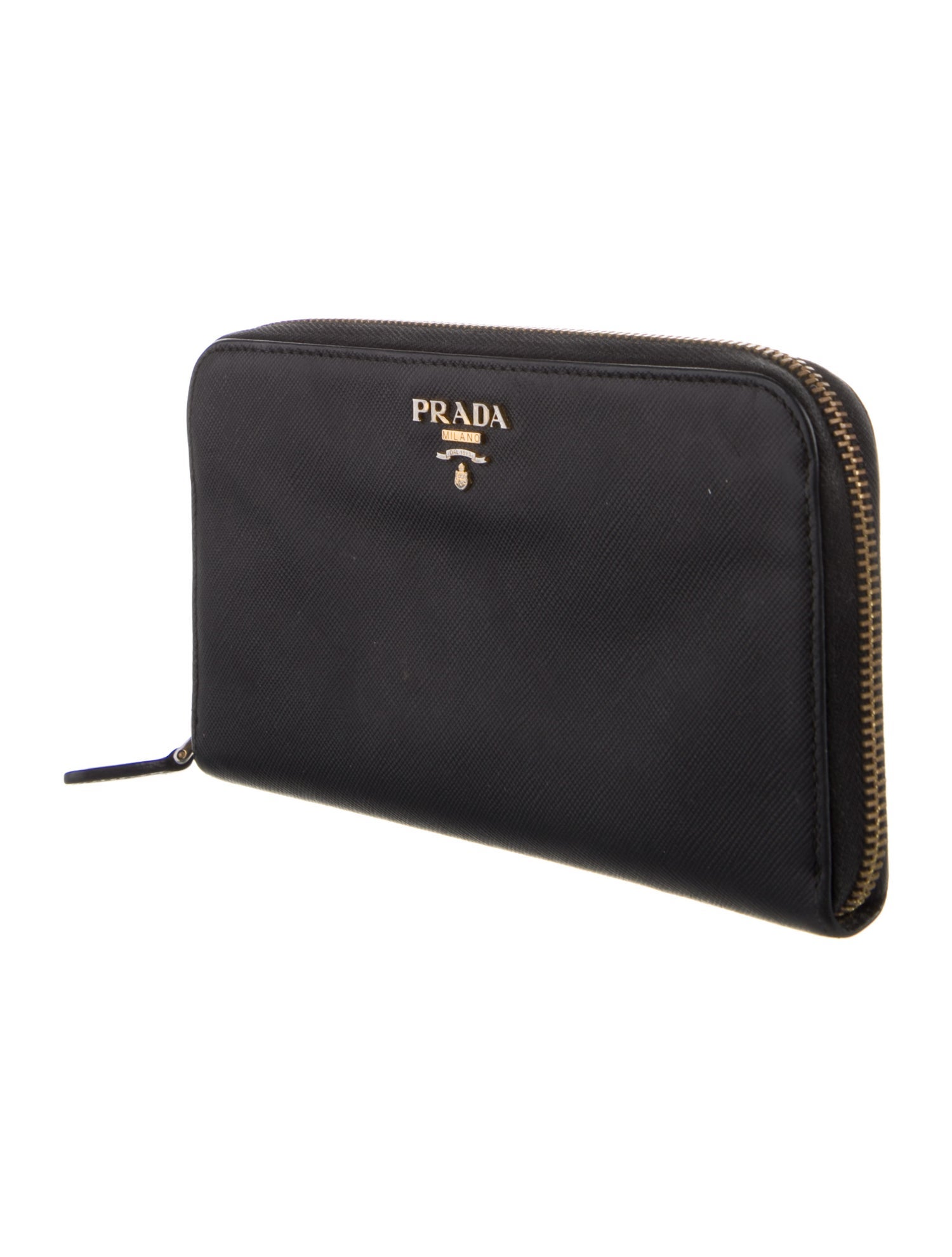 Prada Saffiano Metal Leather Continental Wallet