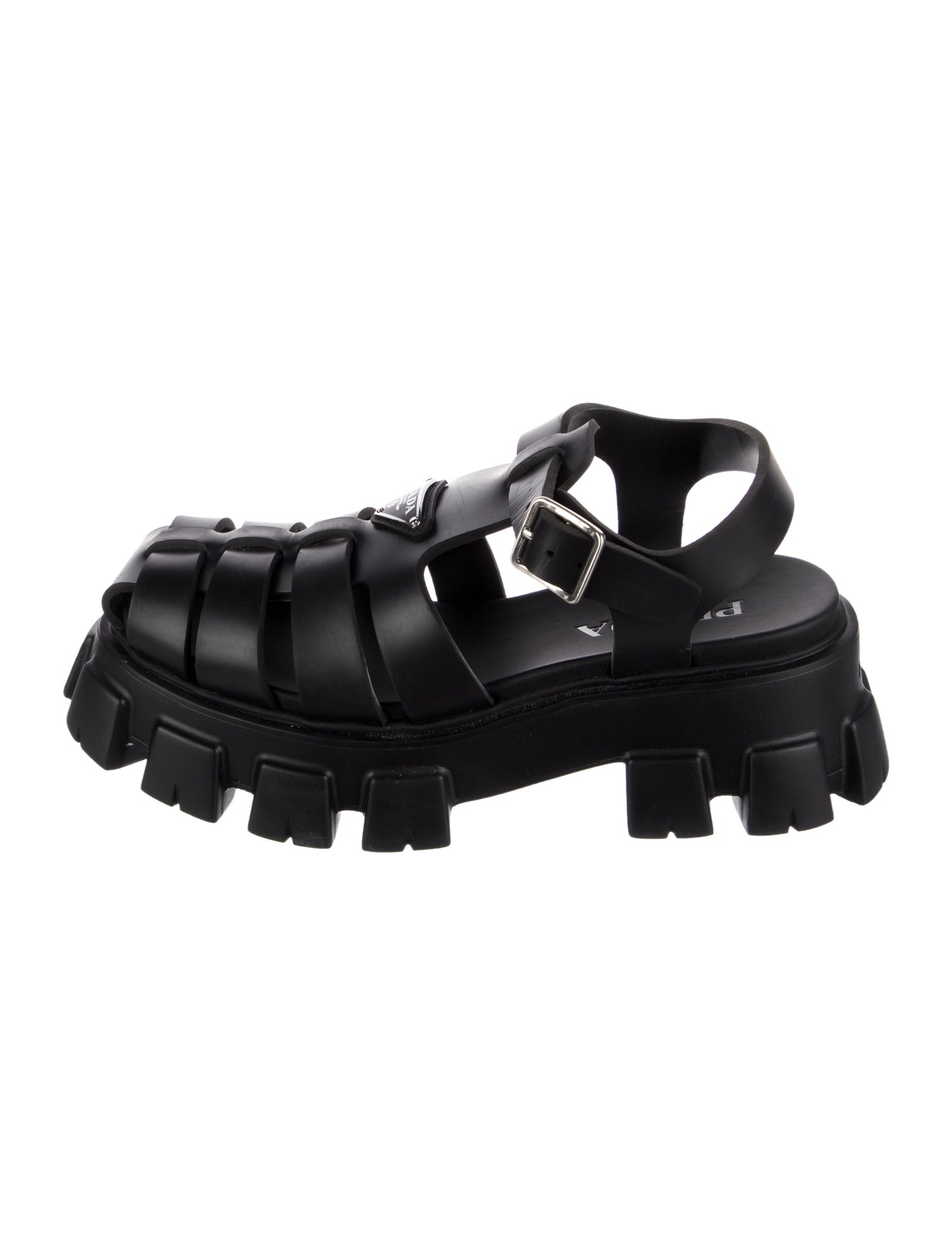 Prada Rubber Gladiator Sandals