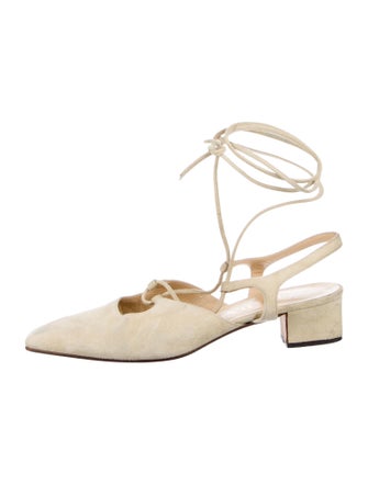 Prada Suede Slingback Pumps