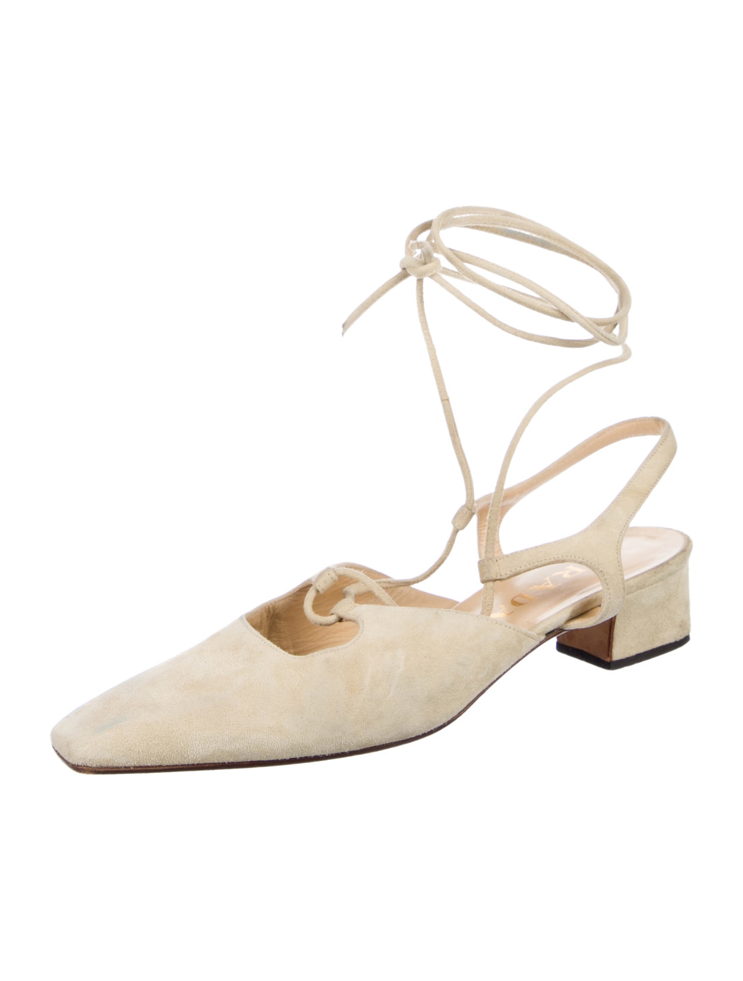 Prada Suede Slingback Pumps