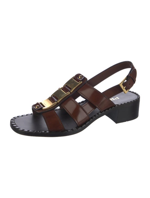 Prada Leather Gladiator Sandals