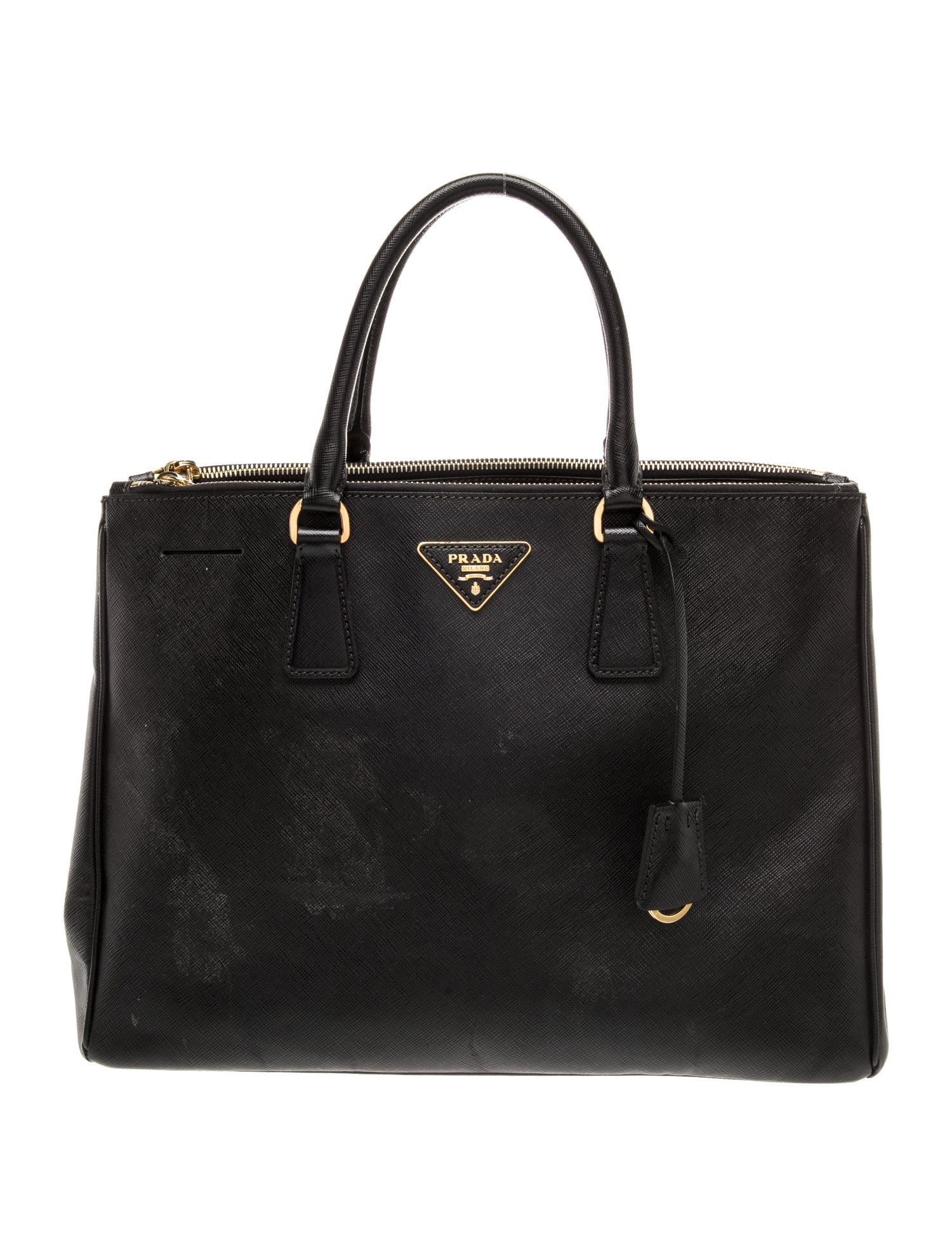 Prada Saffiano Leather Galleria Double Zip Large