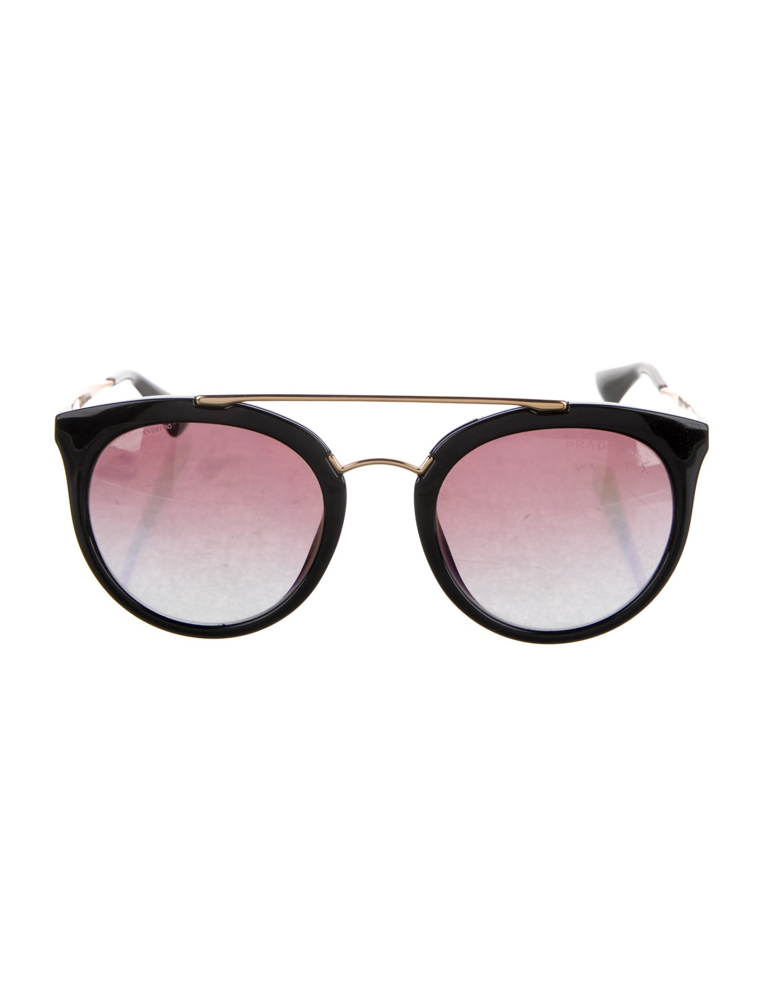 Prada Round Gradient Sunglasses