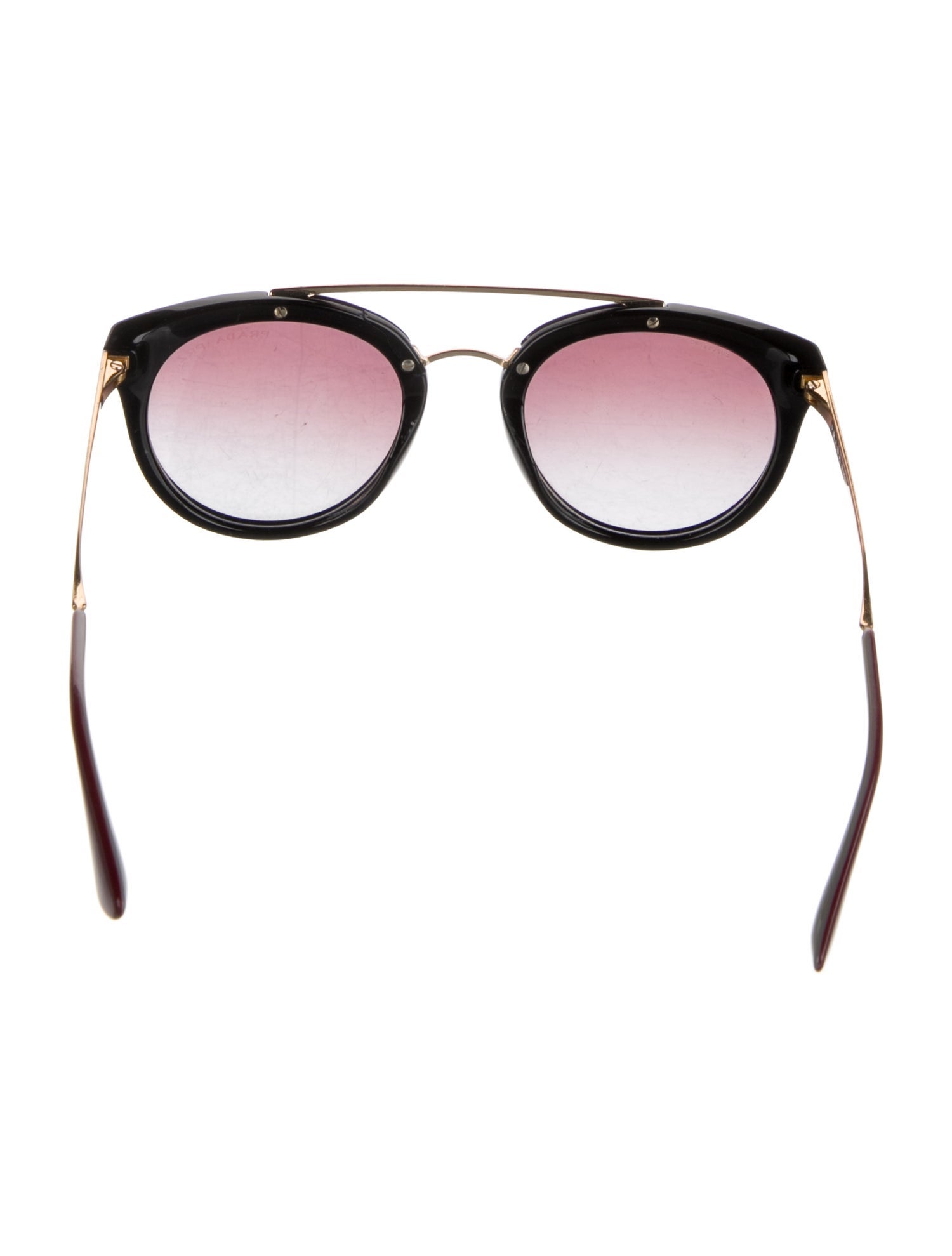 Prada Round Gradient Sunglasses