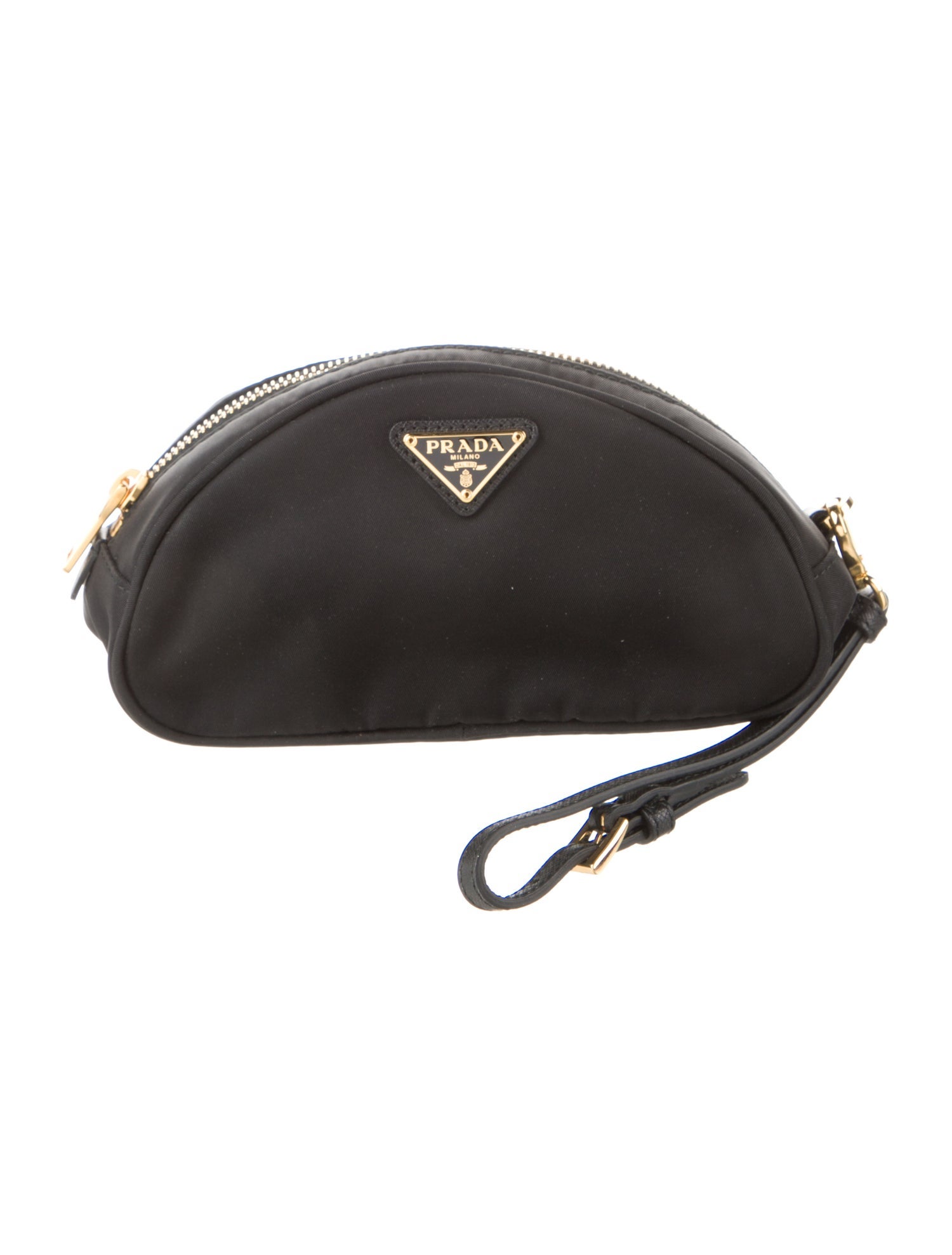 Prada Tessuto Cosmetic Pouch w/ Wrist Strap