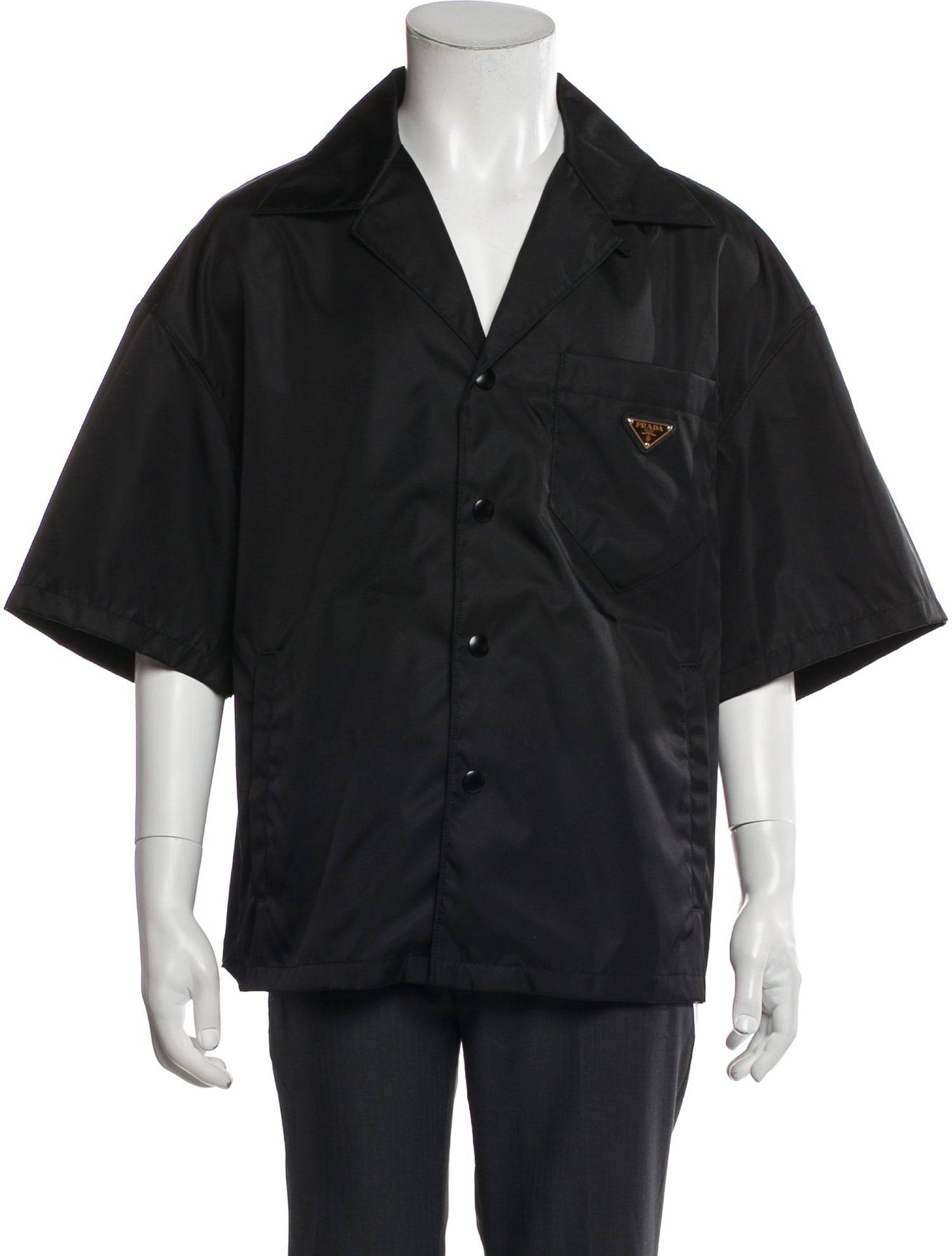 Prada 2024 Enameled Metal Triangle Shirt