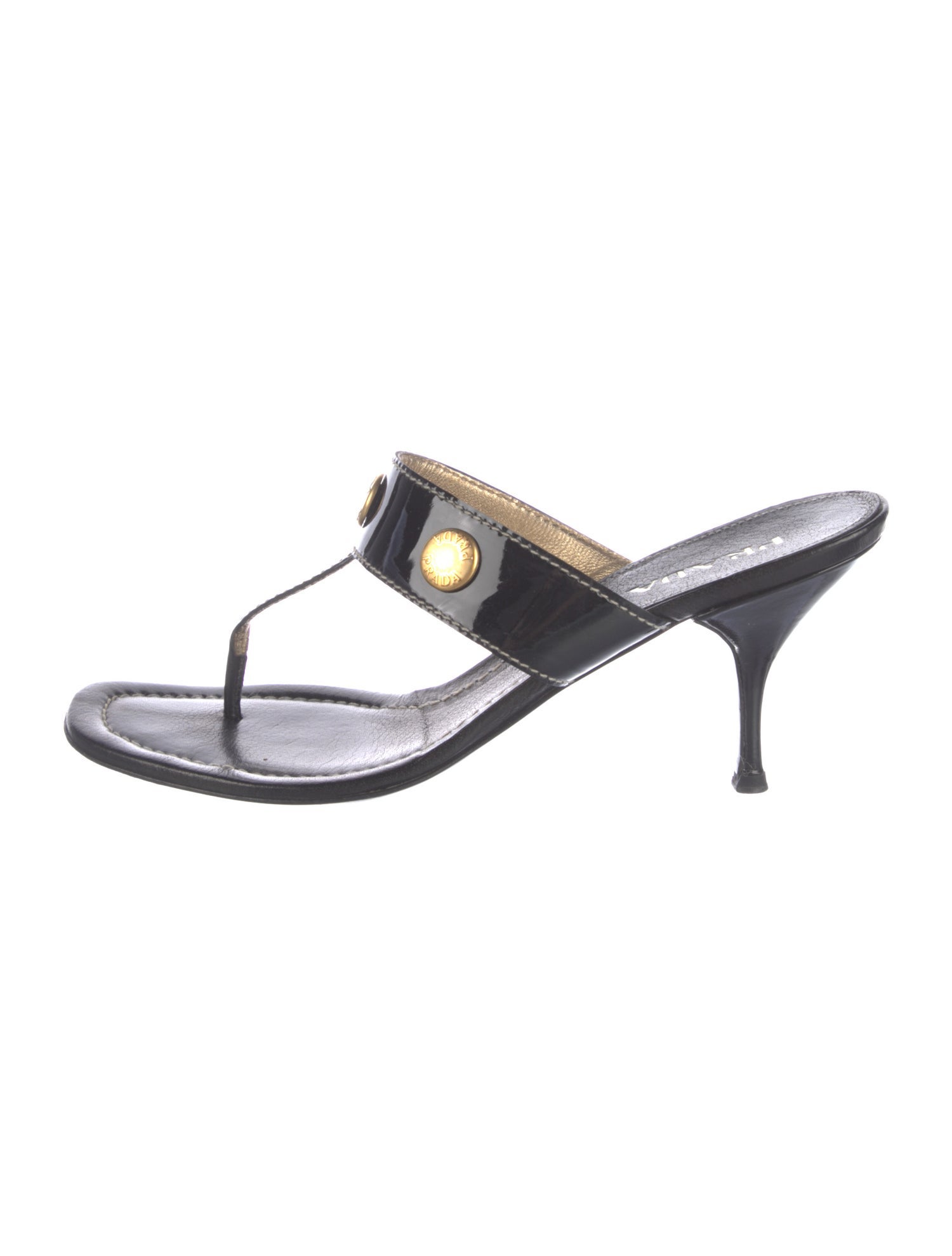 Prada Patent Leather Flip Flops