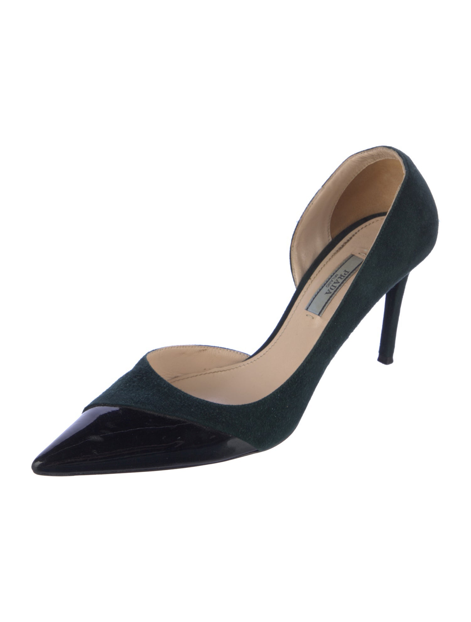 Prada Suede D'Orsay Pumps
