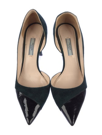 Prada Suede D'Orsay Pumps