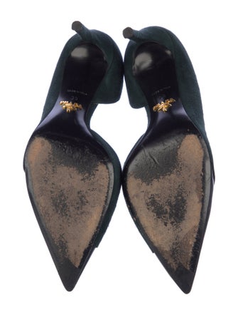 Prada Suede D'Orsay Pumps