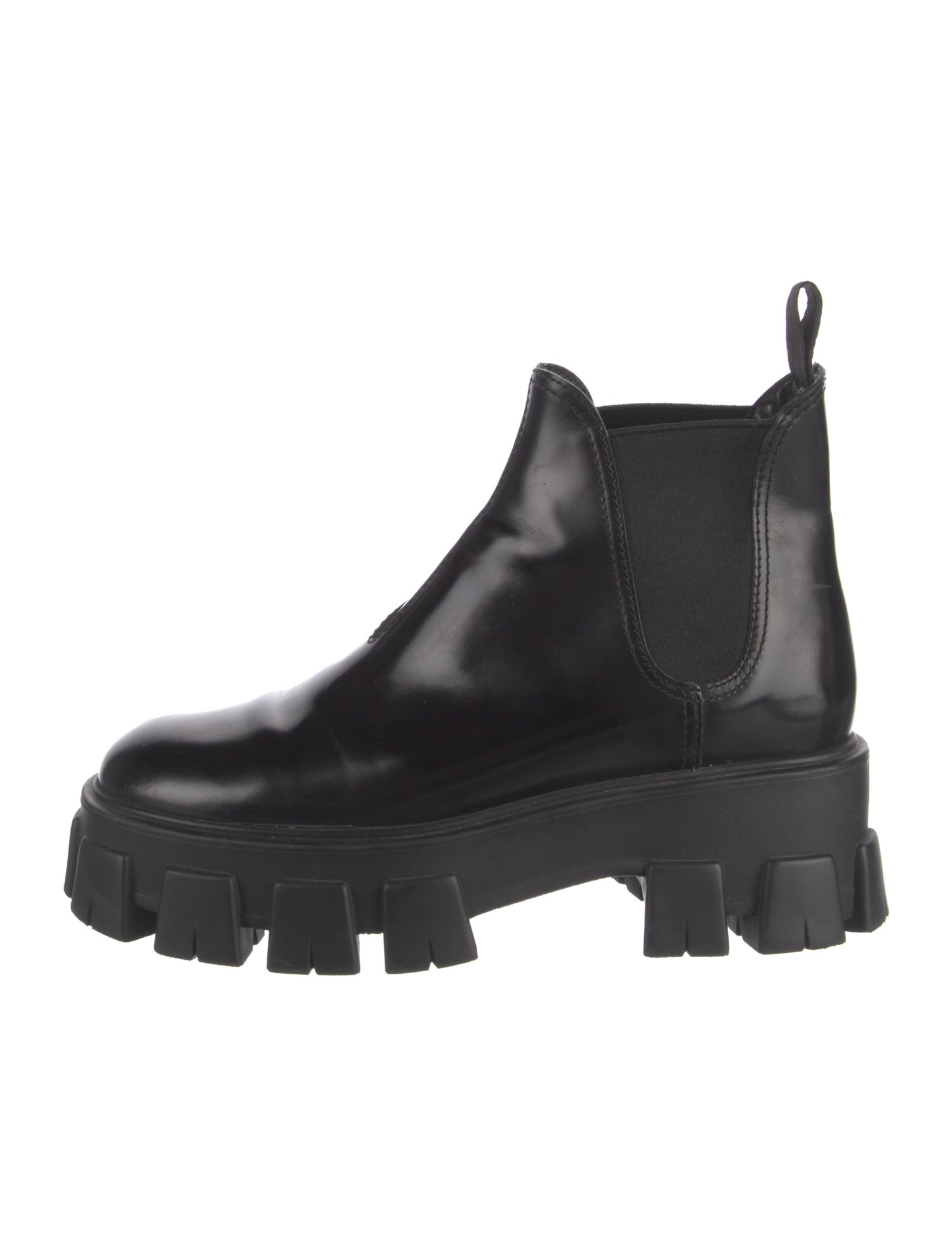 Prada Leather Chelsea Boots