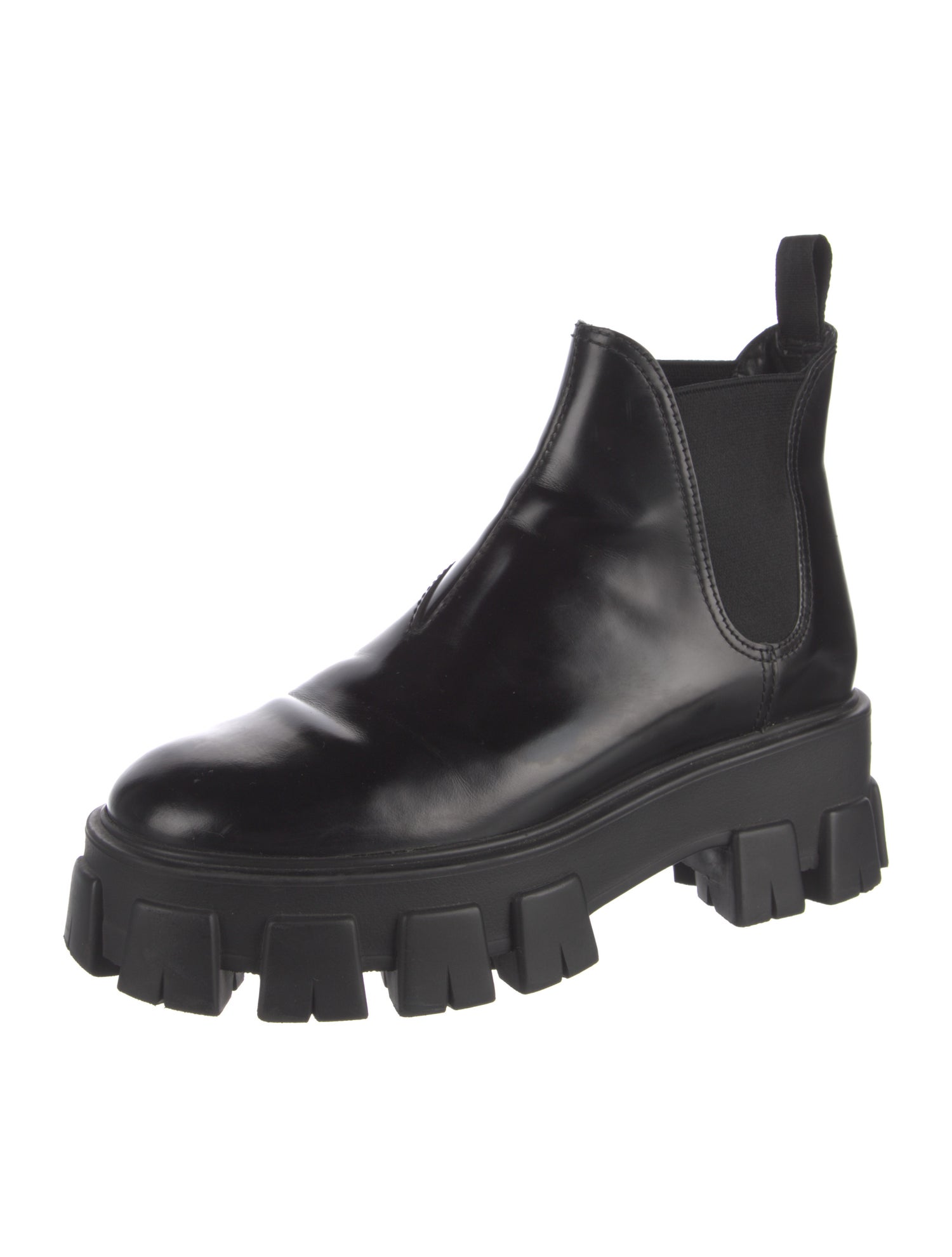 Prada Leather Chelsea Boots