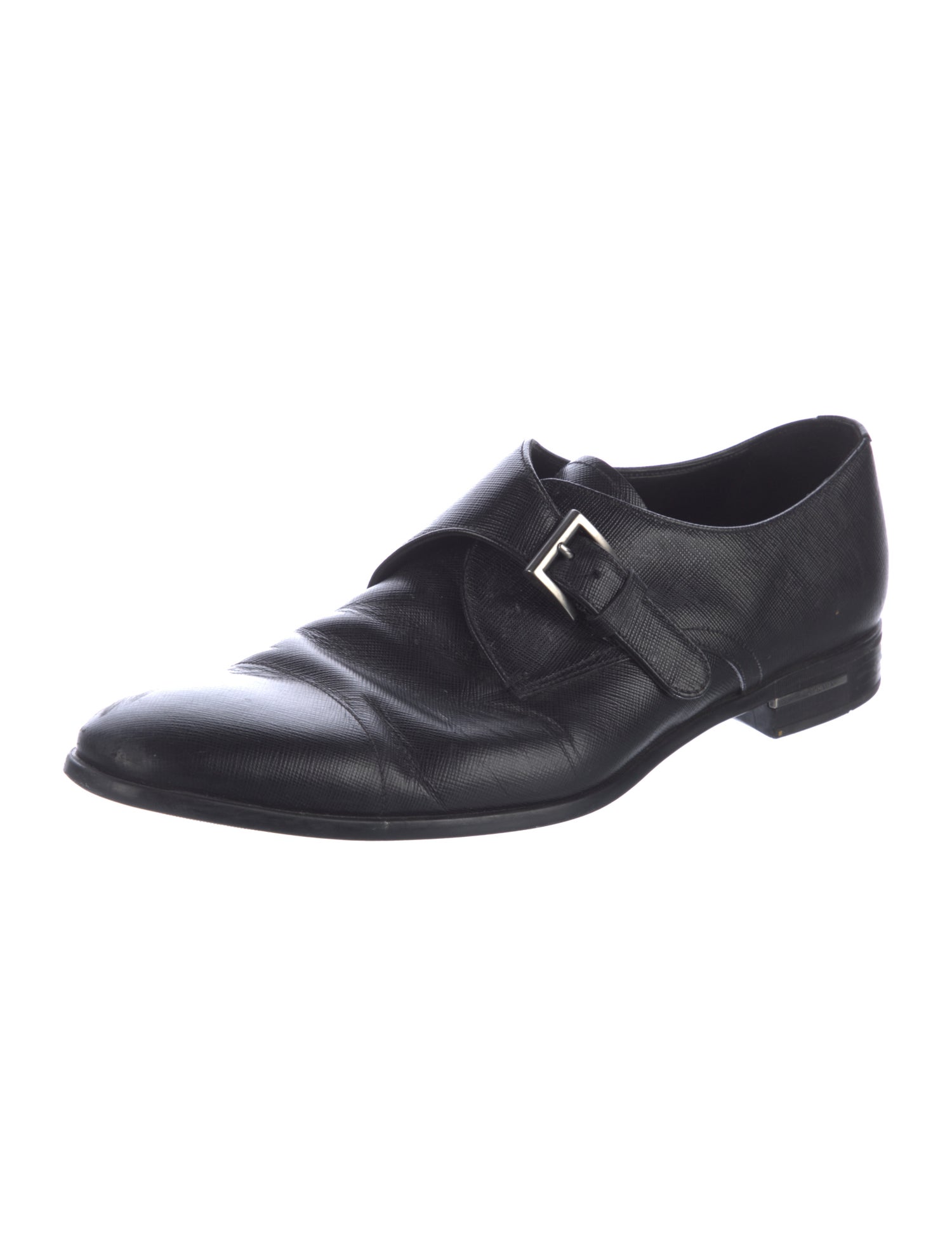 Prada Saffiano Leather Dress Loafers