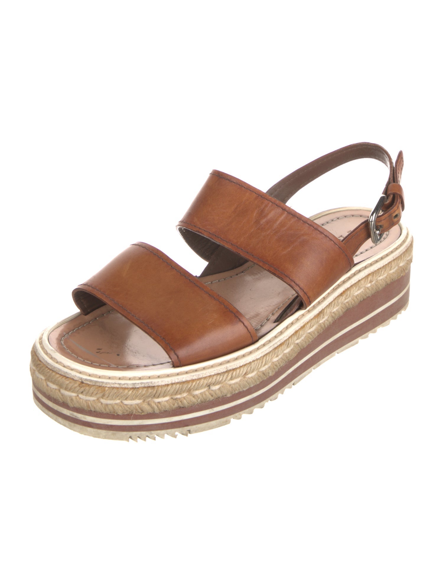 Prada Leather Espadrilles