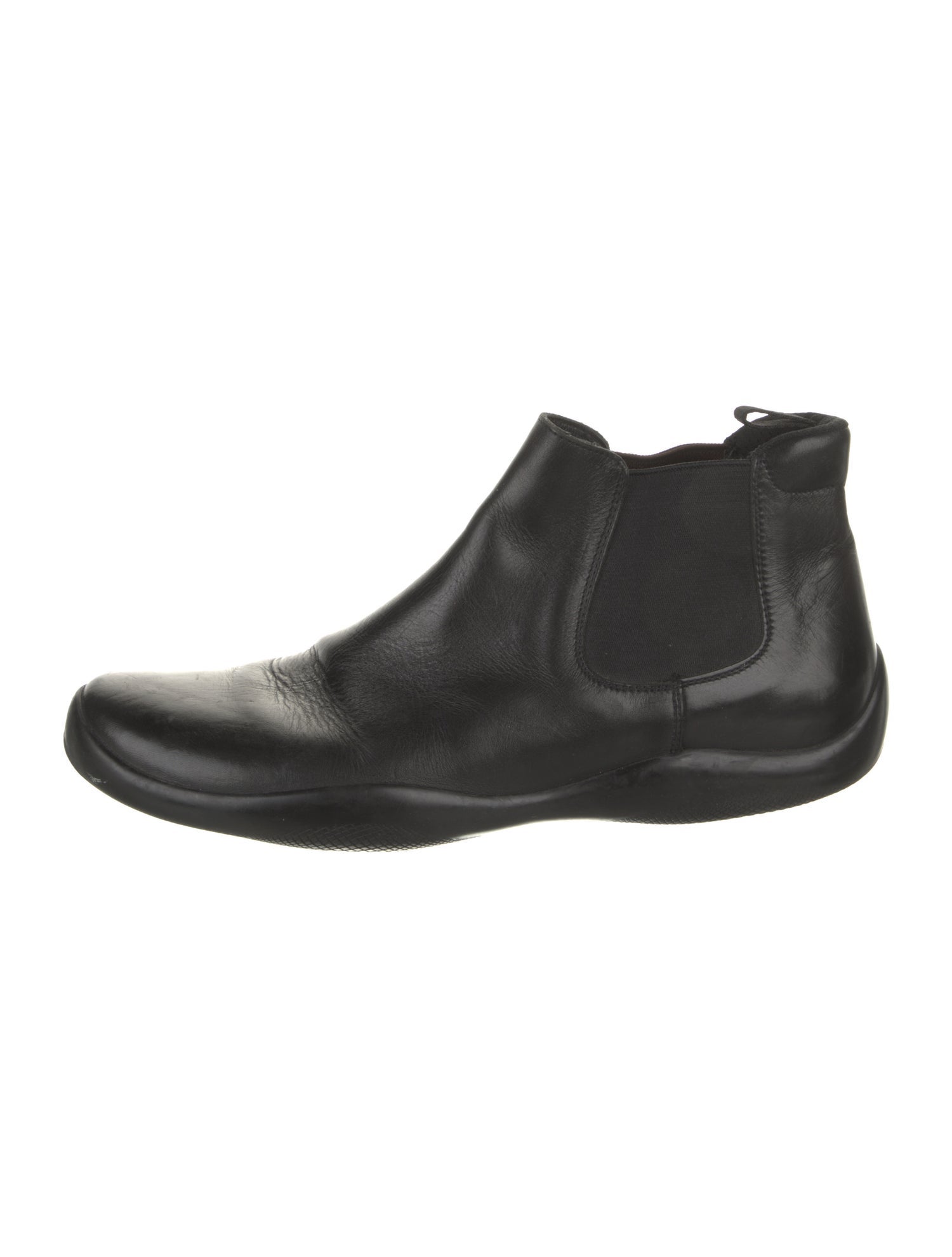 Prada Sport Leather Chelsea Boots