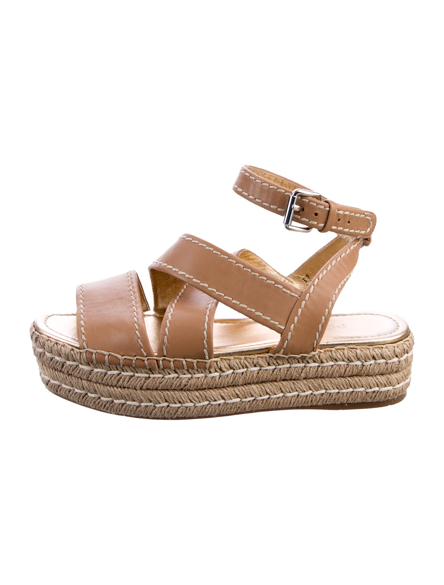 Prada Leather Espadrilles