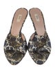 Prada Floral Print Slides