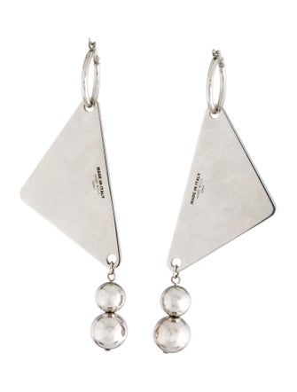 Prada Enamel & Bead Drop Earrings