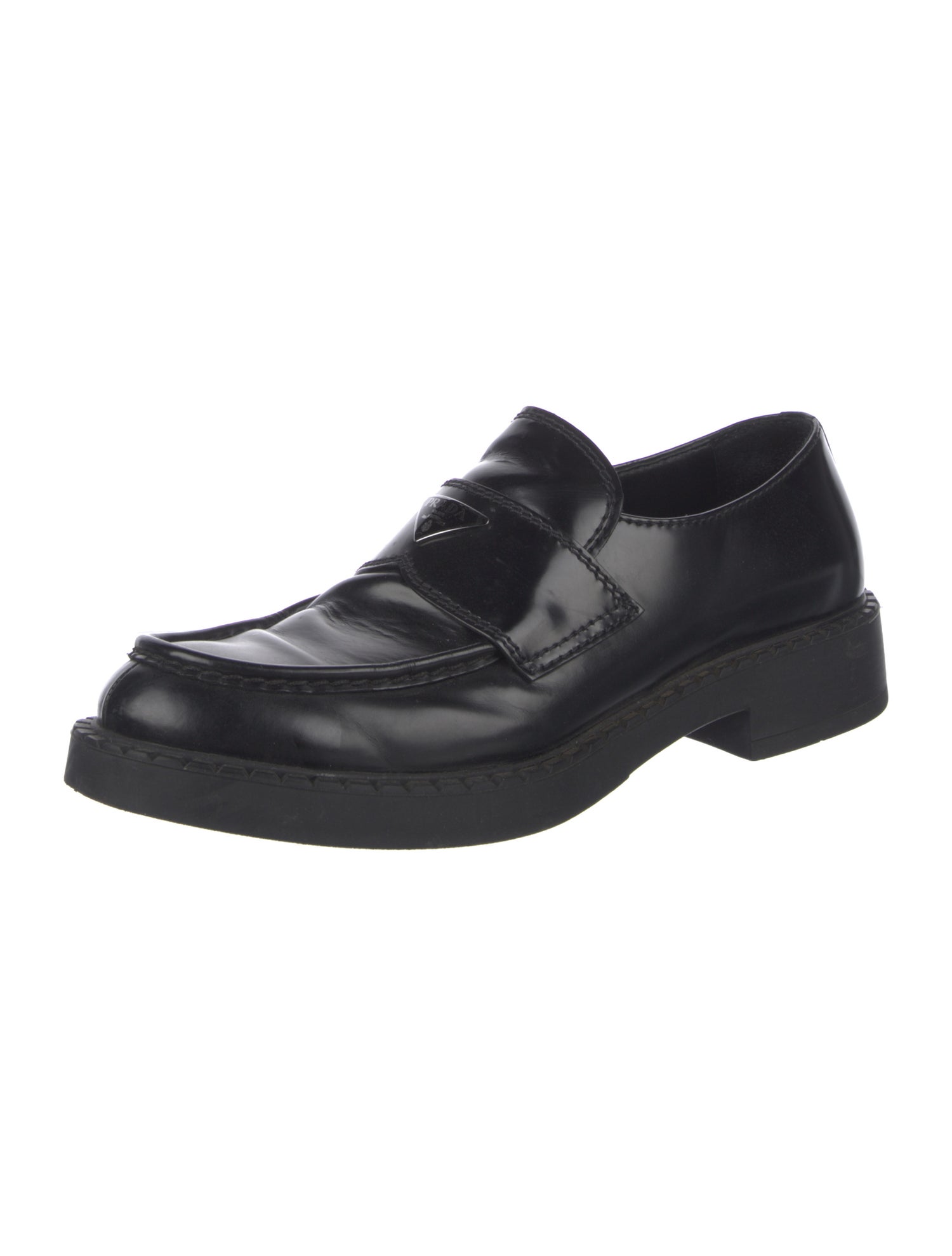 Prada Leather Dress Loafers