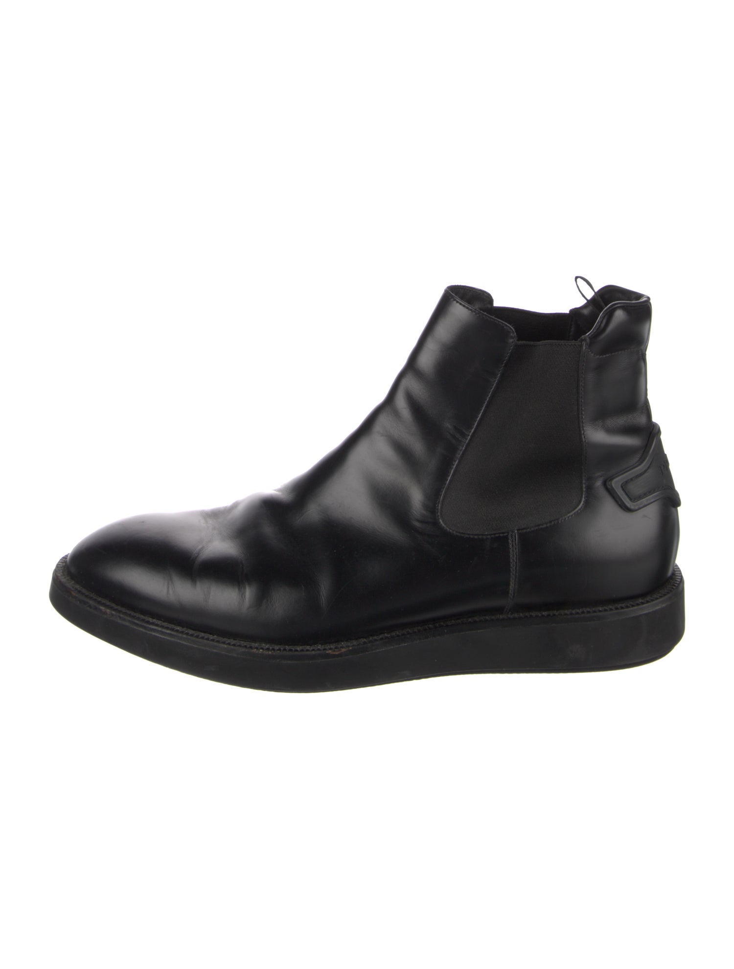 Prada Leather Chelsea Boots