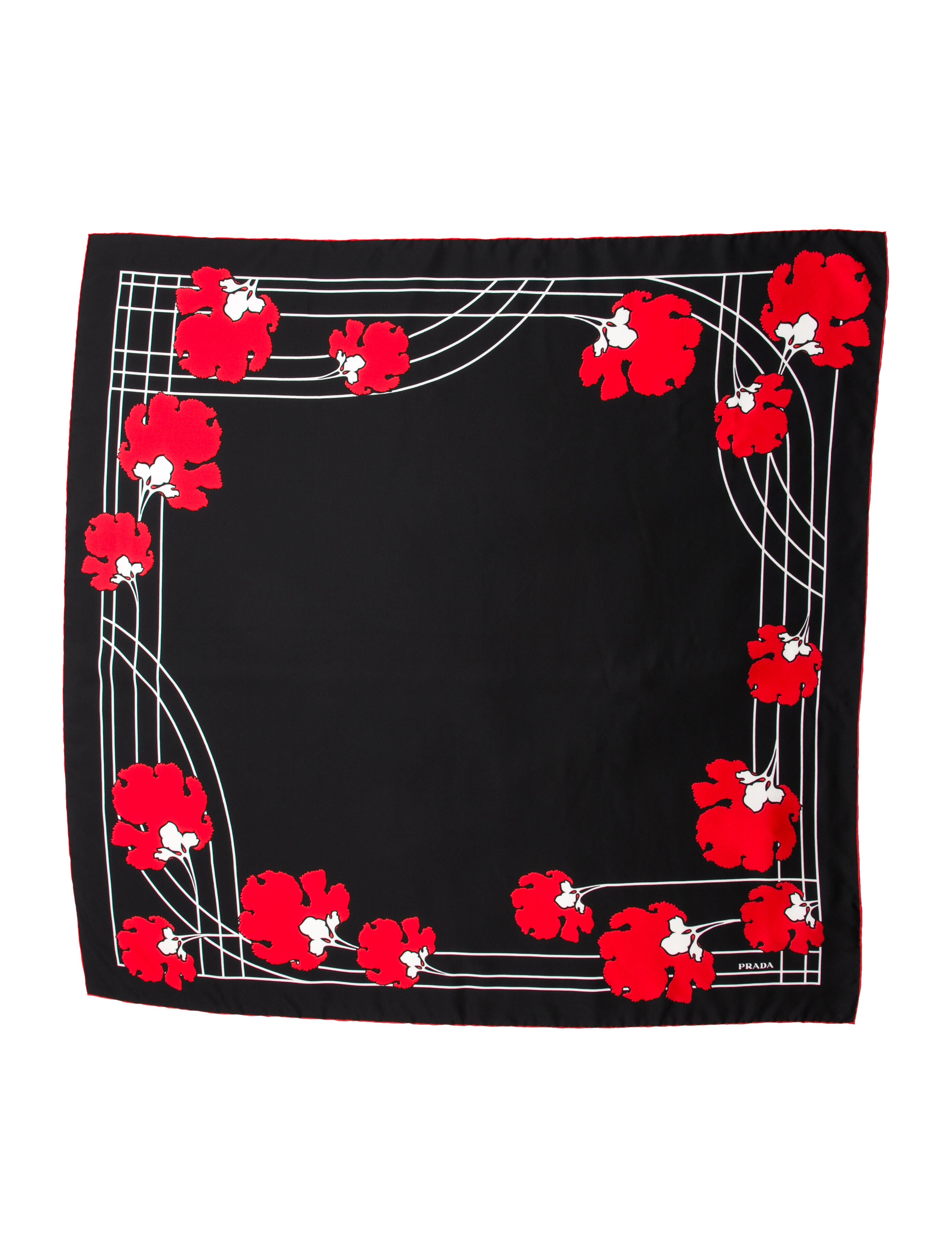 Prada Silk Printed Scarf